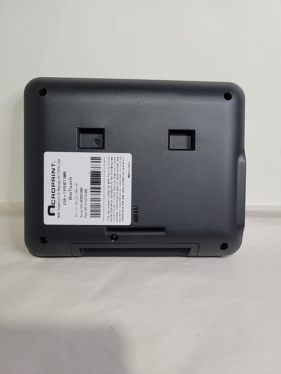 Acroprint BioTouch Time Clock Automatic Biometric Fingerprint OPEN BOX