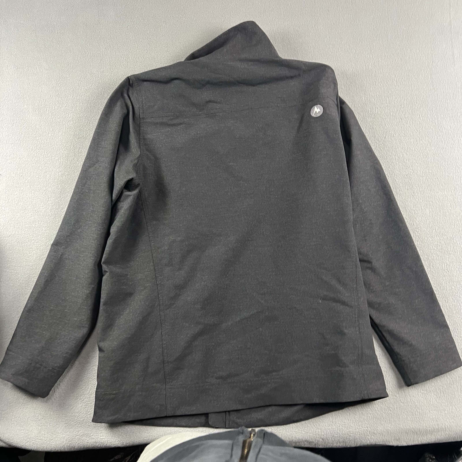 Marmot Jacket Mens Large Gray Softshell Full Zip Hiking Outdoor Casual