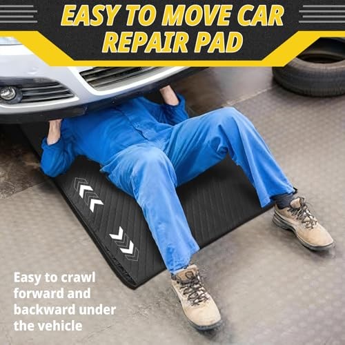 Rolling Creeper Mat, Foldable Under Car Repair Mat with Storage Bag, Portable