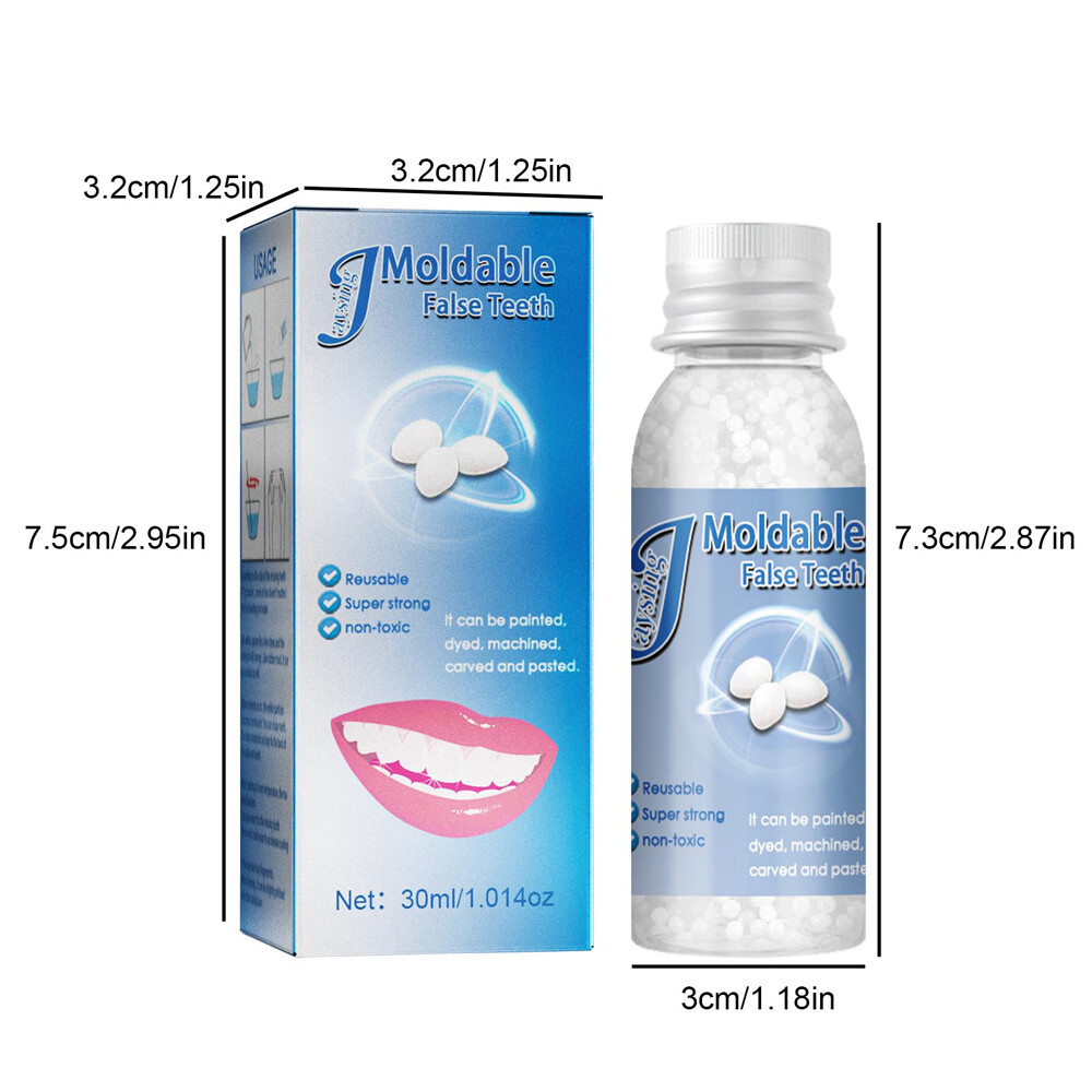 Temporary Tooth Repair Moldable Fix Broke Gap Teeth False Teeth Solid Glue