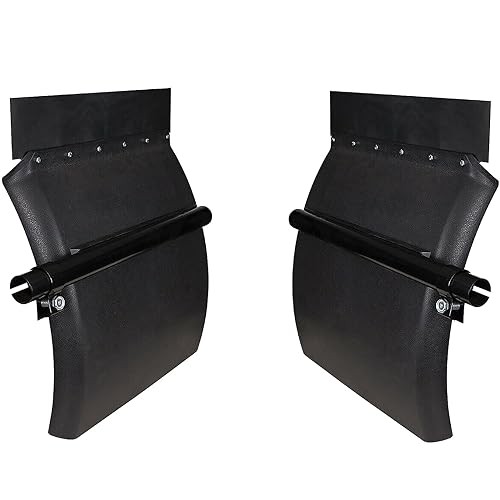 Poly Quarter Fenders for Semi Trucks Black Mud Flap Hangers,Tube 24"x24"
