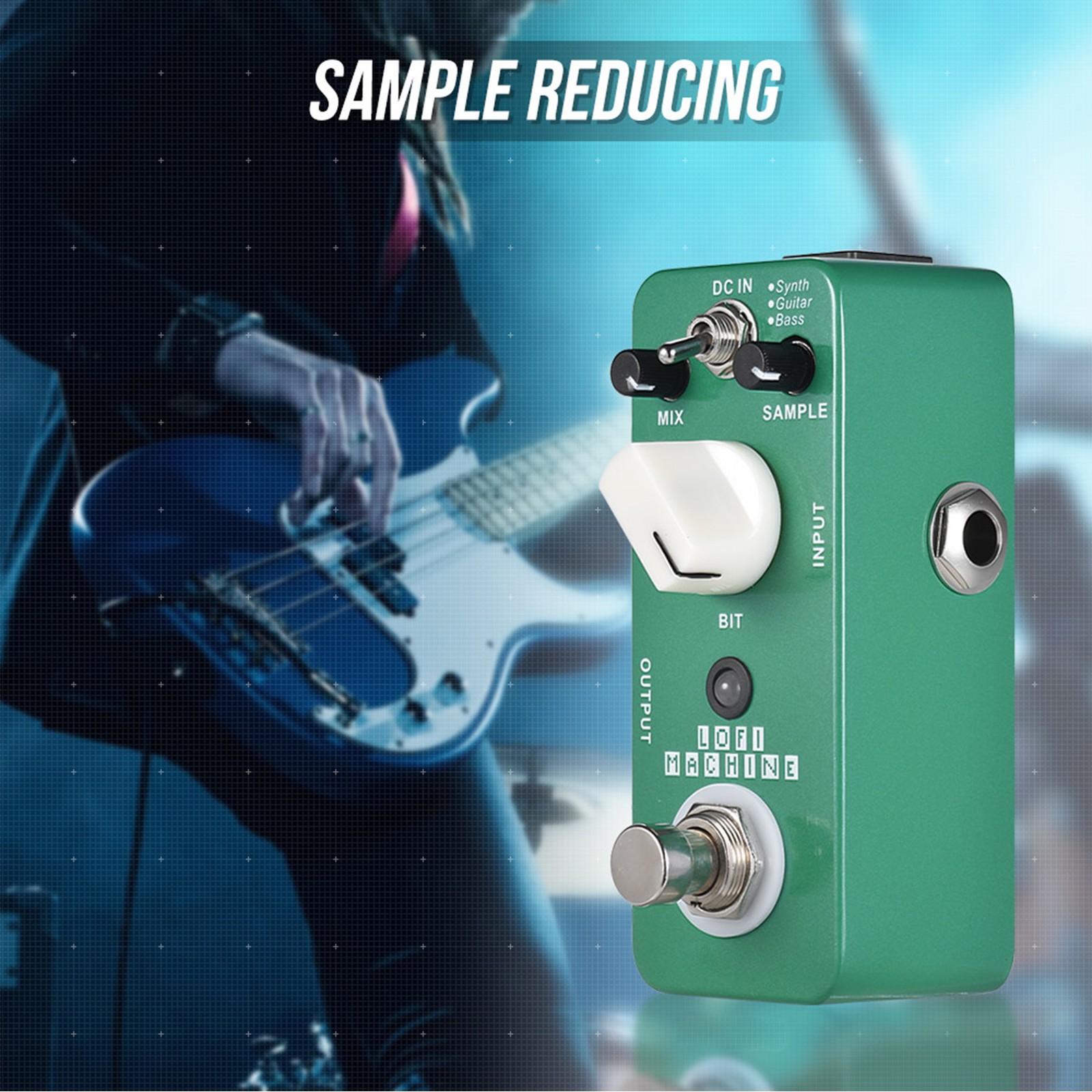MOOER LOFI MACHINE Sample Reducing Guitar Effect Pedal 3 Modes True Bypass PQNS