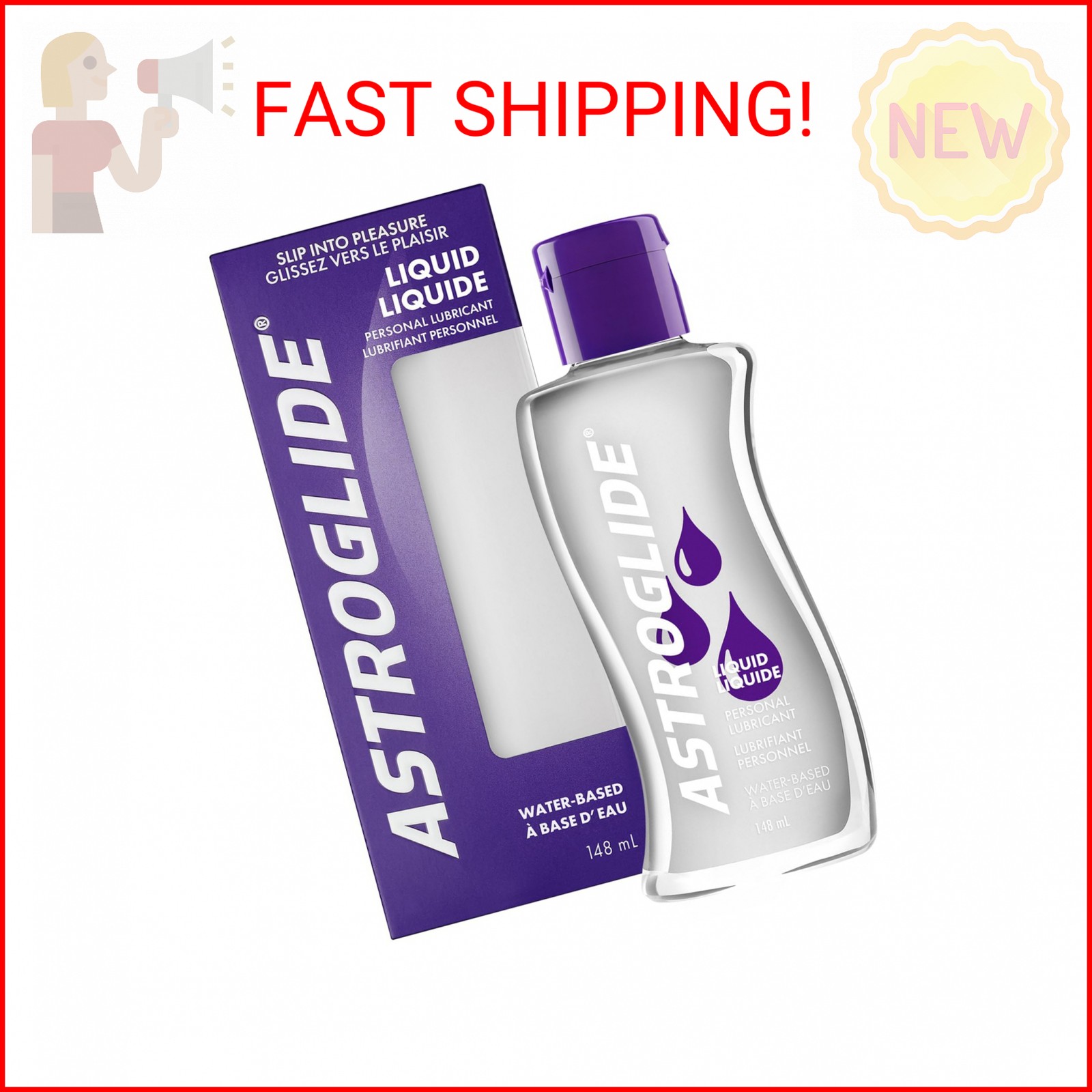 Astroglide Lubricant Condom Compatible 5oz
