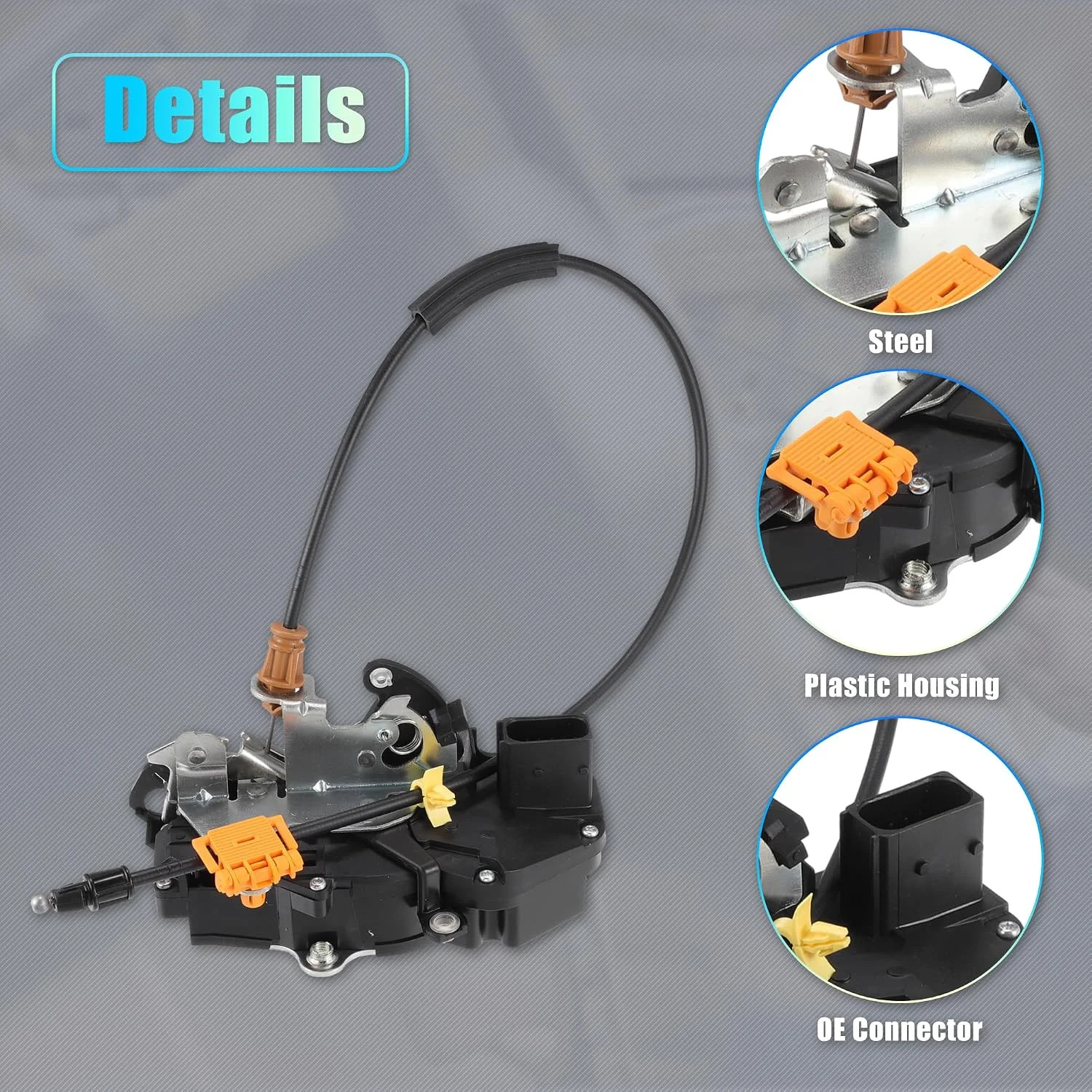 X AUTOHAUX Replacement Front Left Driver Side Power Door Lock Actuator Motor wit