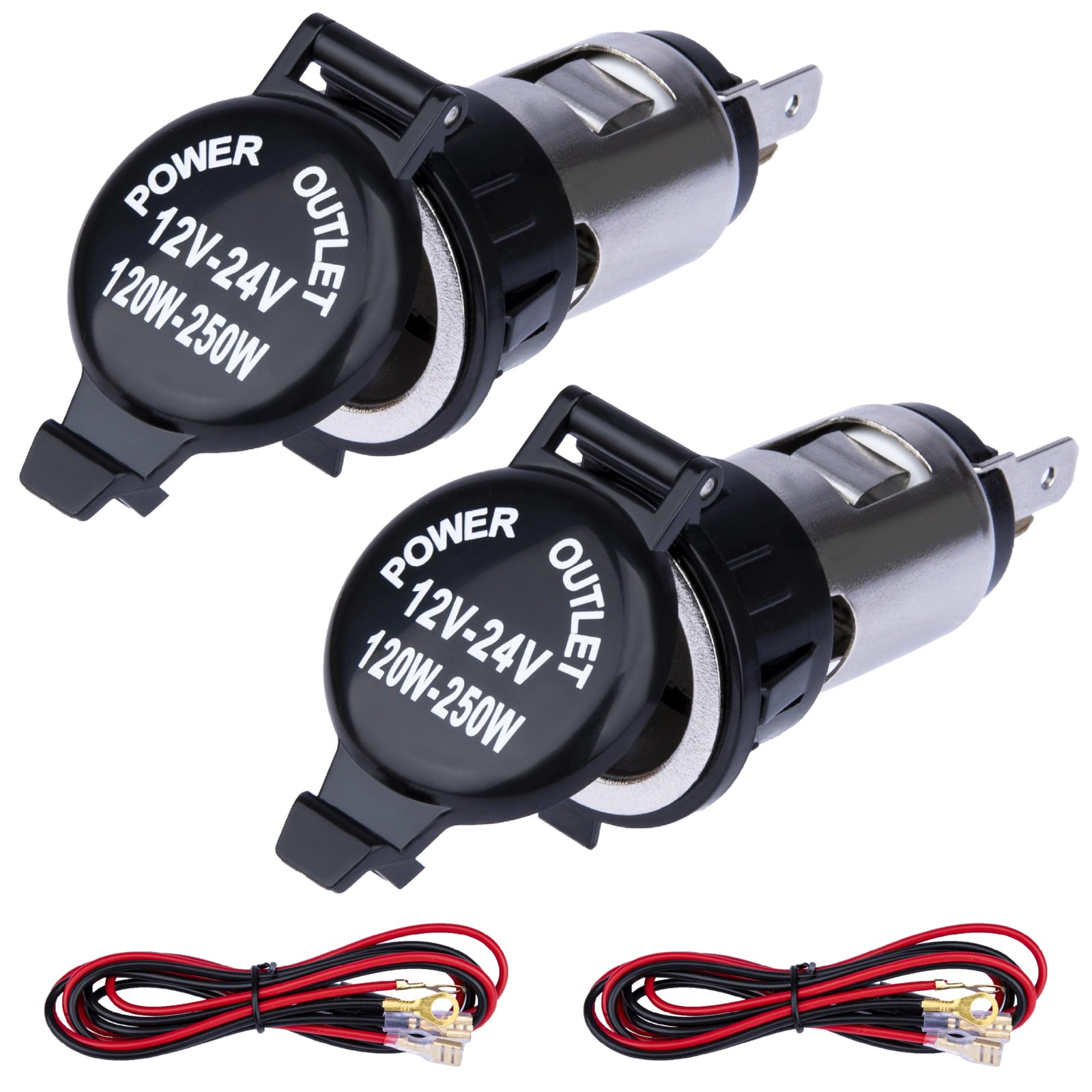 2 PCS Car Cigarette Lighter Socket, Replacement