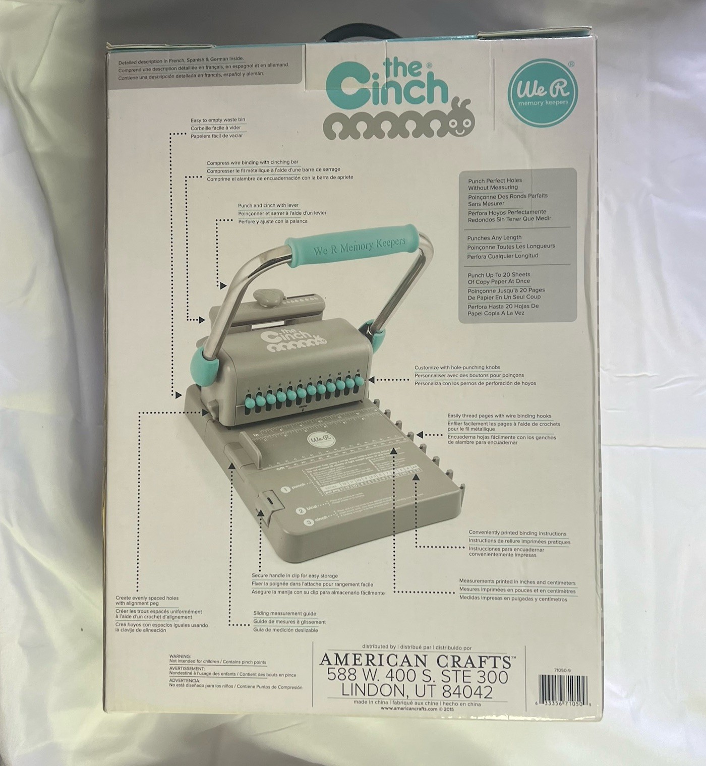 The Cinch Book Binding Tool We R Memory Keepers Crafting Machine NEW IN BOX!