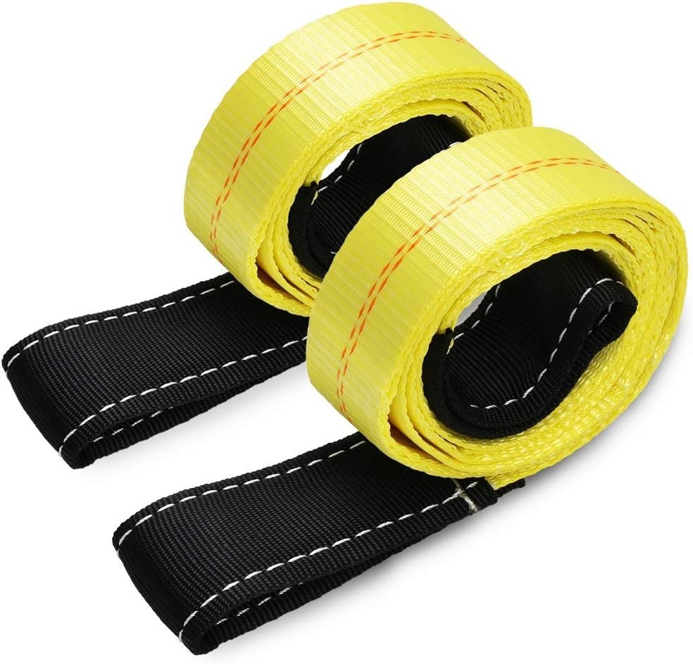 2 Pack 6ft Polyester Recovery Straps – 10,000lbs Break Strength for Safe Lifting