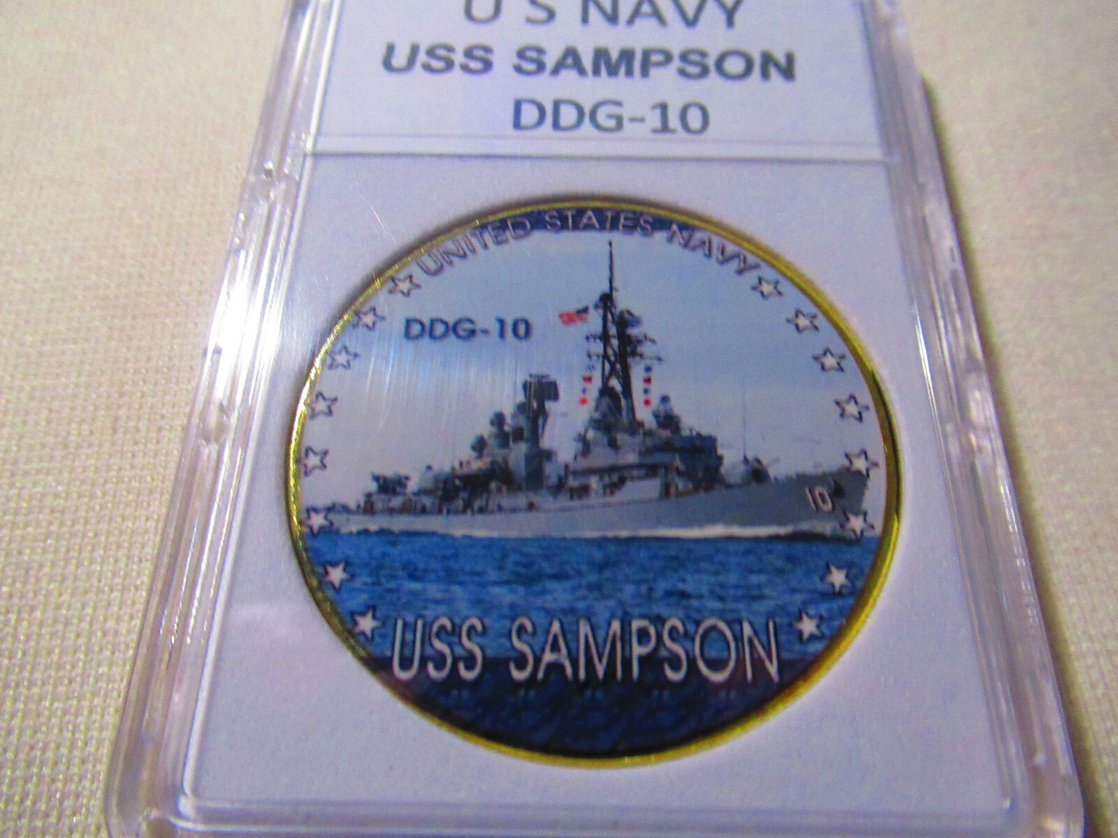 US NAVY - USS SAMPSON (DDG-10) Challenge Coin