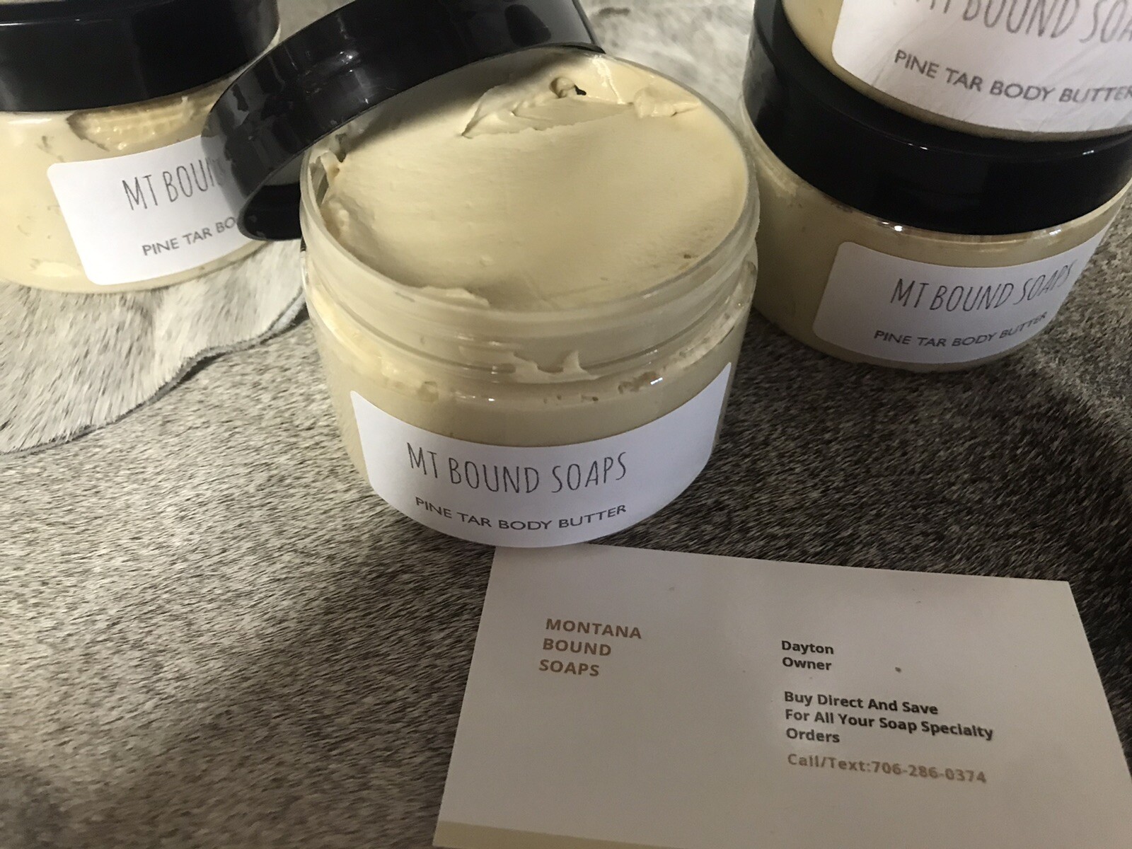 Pine Tar WHIPPED TALLOW "Outdoorsman Rub" 4 OZ Jar
