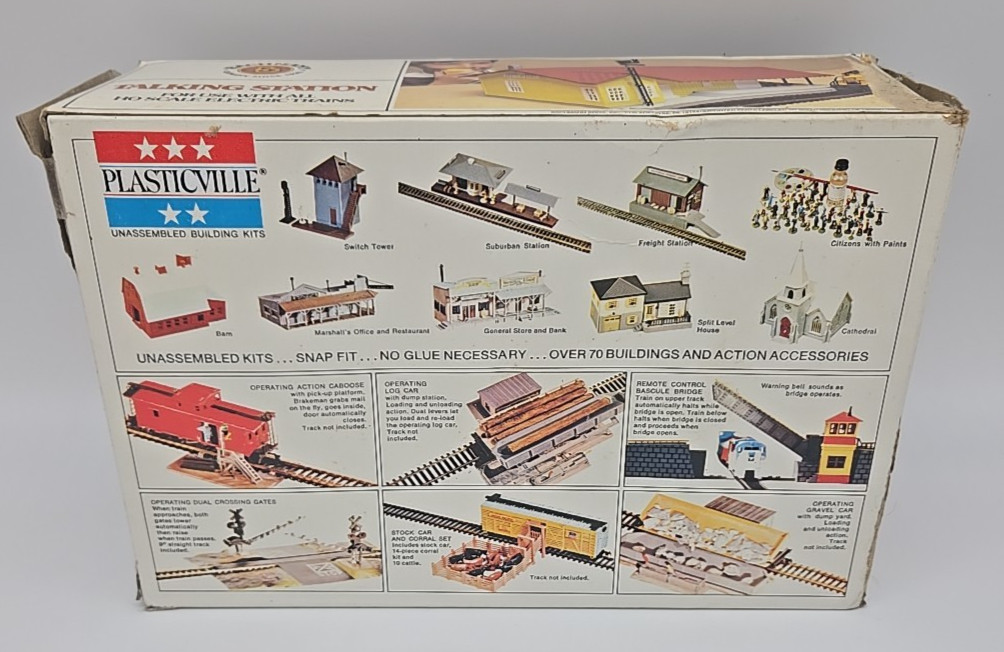 HO TRAINS- VINTAGE BACHMANN 1433 TALKING STATION ACCESSORY- Untested