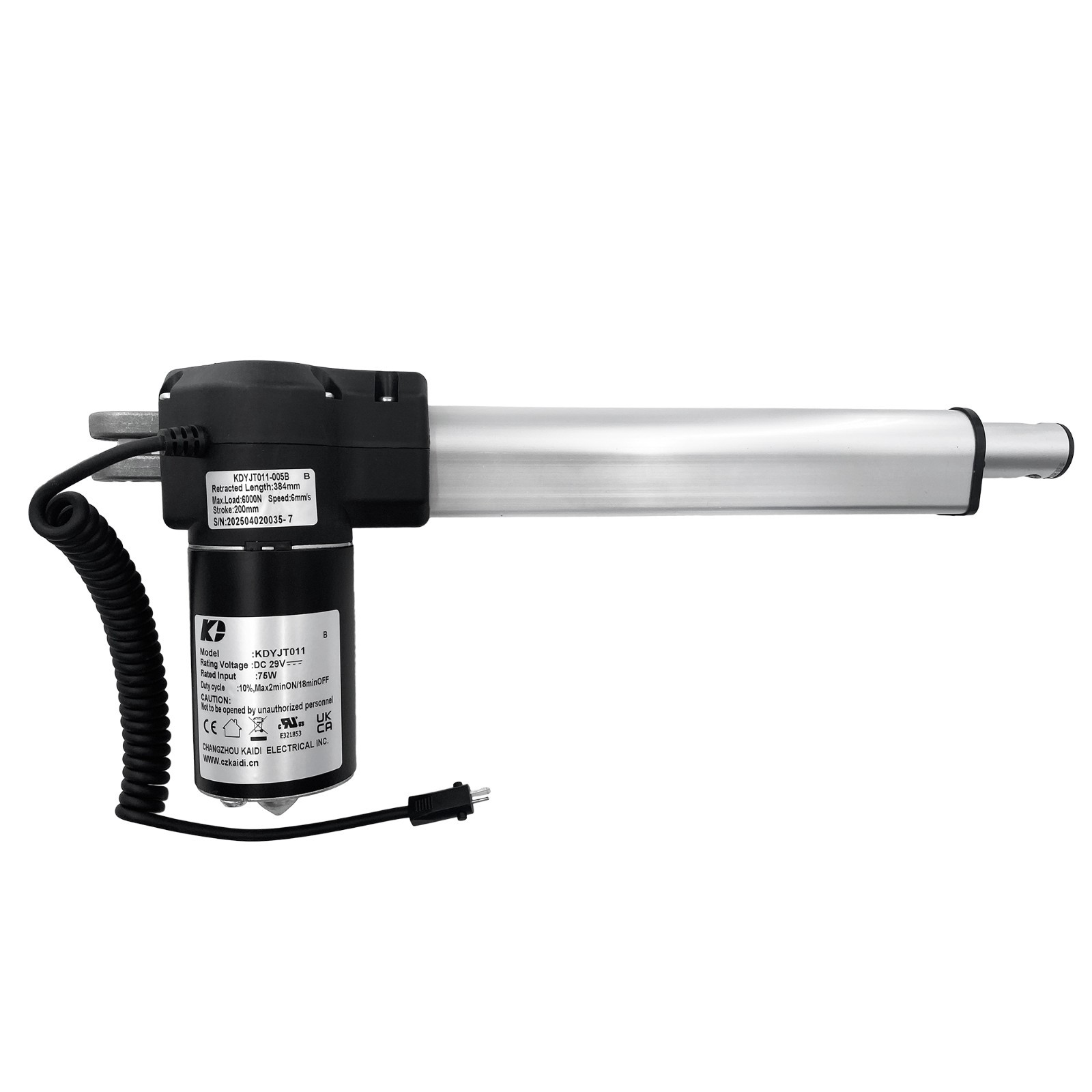 Kaidi Motor KDYJT011-005B B Power Recliner Lift Chairs Couch Linear Actuator
