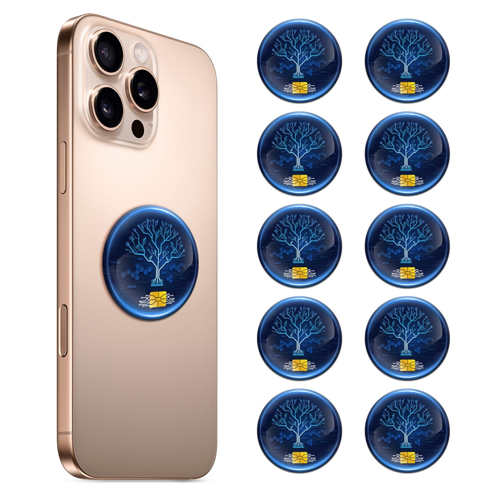 10 Pcs Phone Protection Stickers Neutralizers for Smart Phones/Tablets/Laptop...