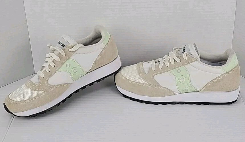 Saucony Women's Jazz Original Low Top Shoes Tan And Mint Sz 10 S60368-123