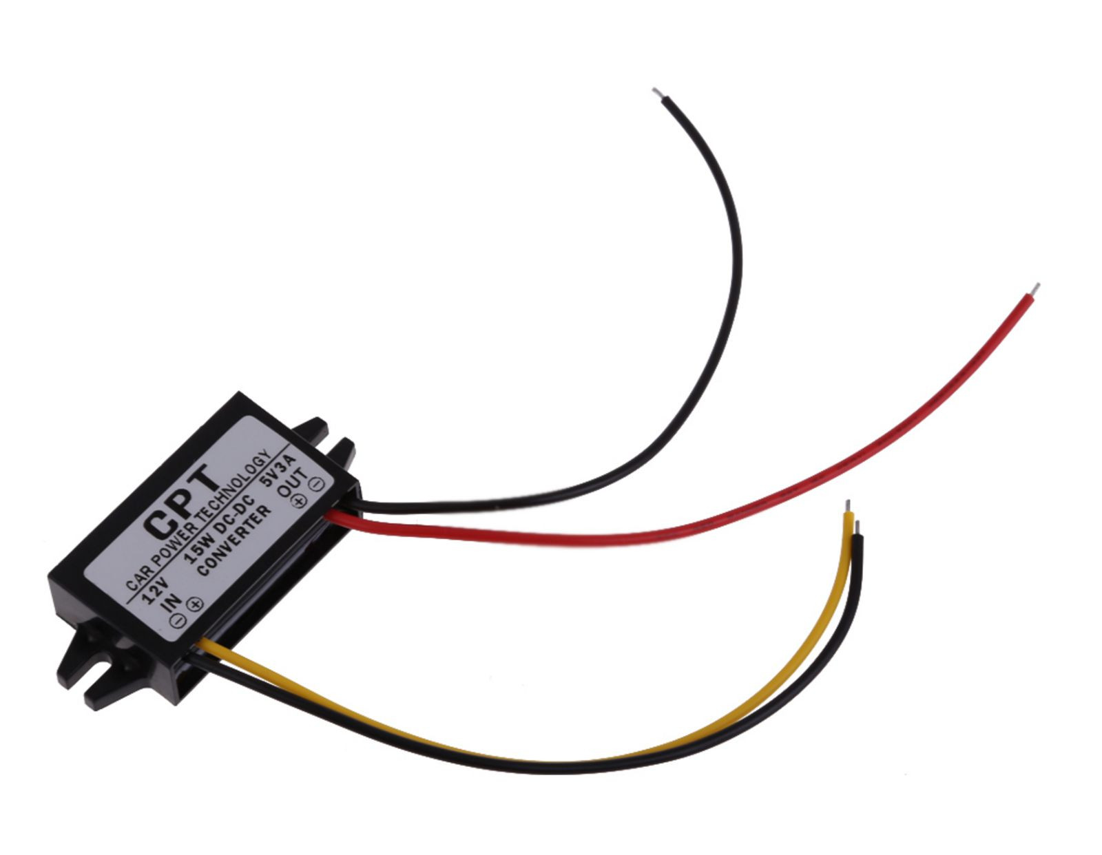 Car Led Display Power Supply 12V To 5V 3A 15W Car Power DC Converter