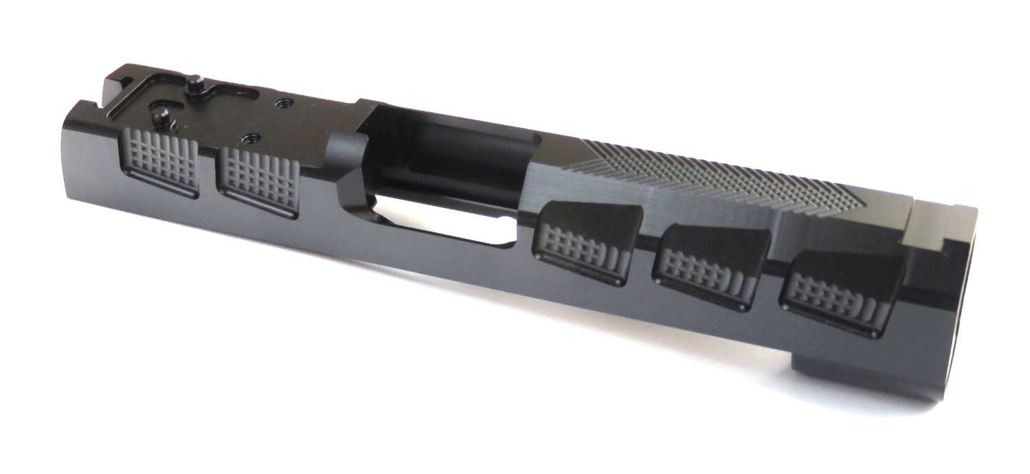 NEW 1911 Commander 9mm BULL Slide Custom Cut Atlas Optic Sight Cut