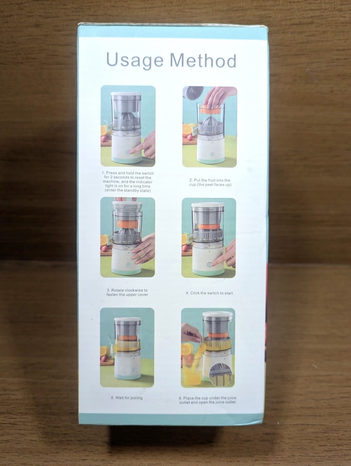 Wireless Juicer USB Rechargeable Portable Fruit Squeezer Orange Citrus Juicer