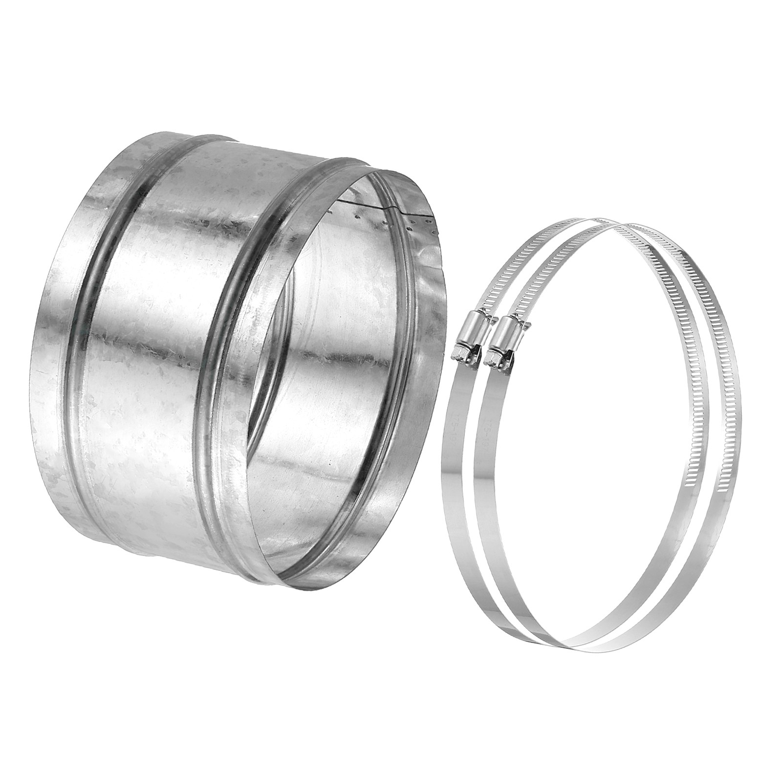 180mm/7" Duct Connector, Galvanized Steel Duct Coupling, 4" Long