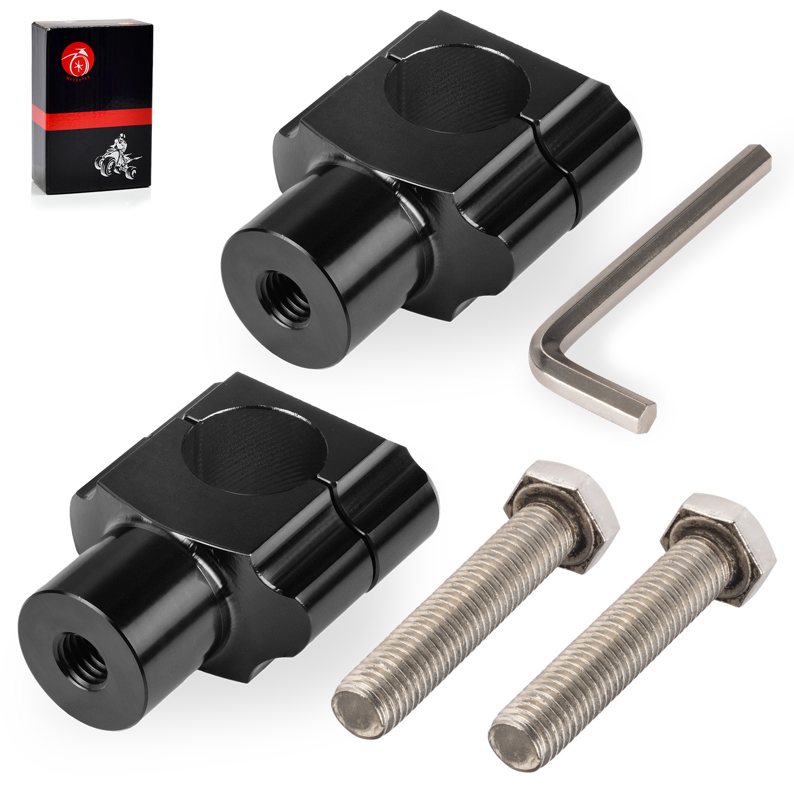 1" Handlebar Mount Clamp Risers for Honda Shadow 1100 500 700 750 800 ACE Aero