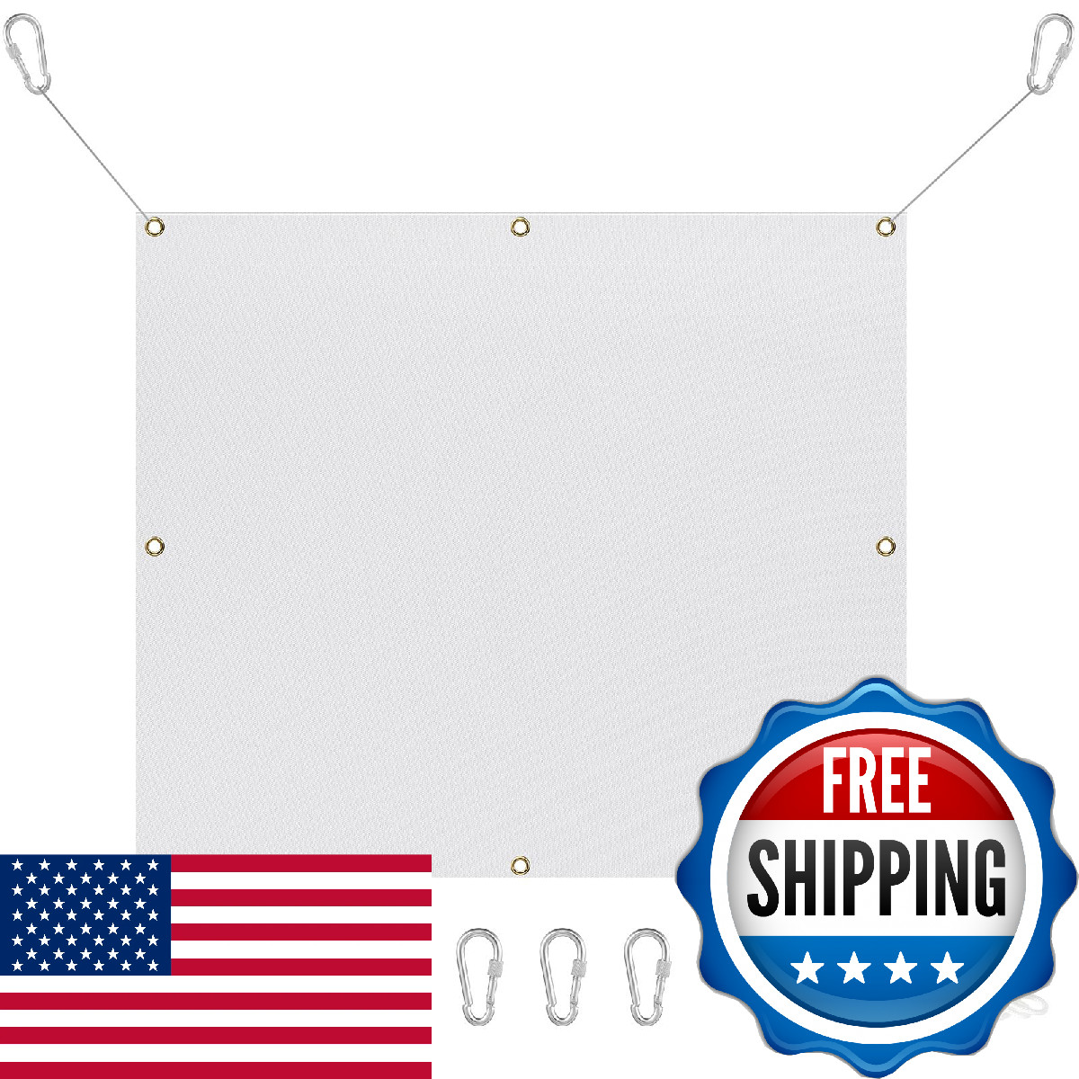 Silipull Archery Backstop Netting Heavy Duty Rope And Hooks Slingshot Archery