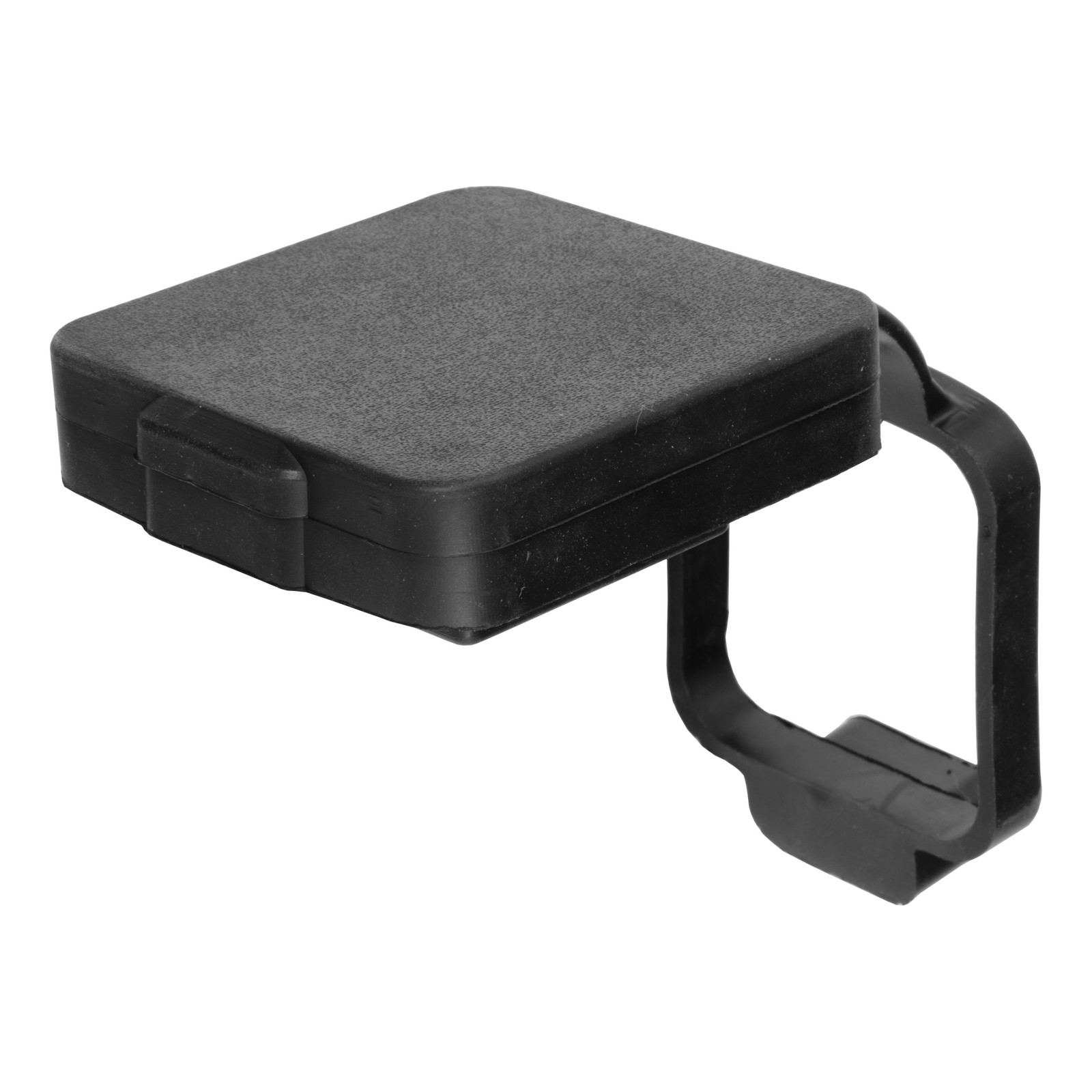 CURT 2in Rubber Trailer Hitch Tube Cover With 4-Way Flat Holder - 21728