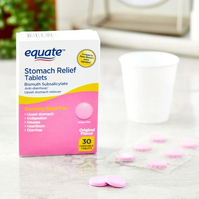 Equate Stomach Relief Chewable Tablets 262mg 30 Ct 🟣