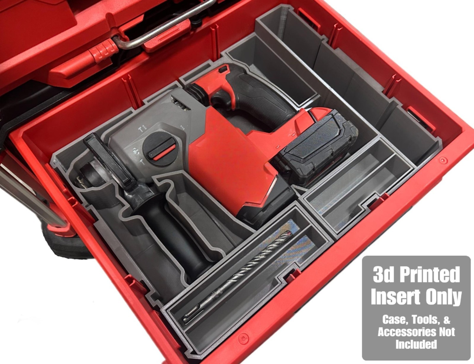 TOOLCRAFT3D Insert for Milwaukee Packout and M18 Hammer Drill (Insert Only)