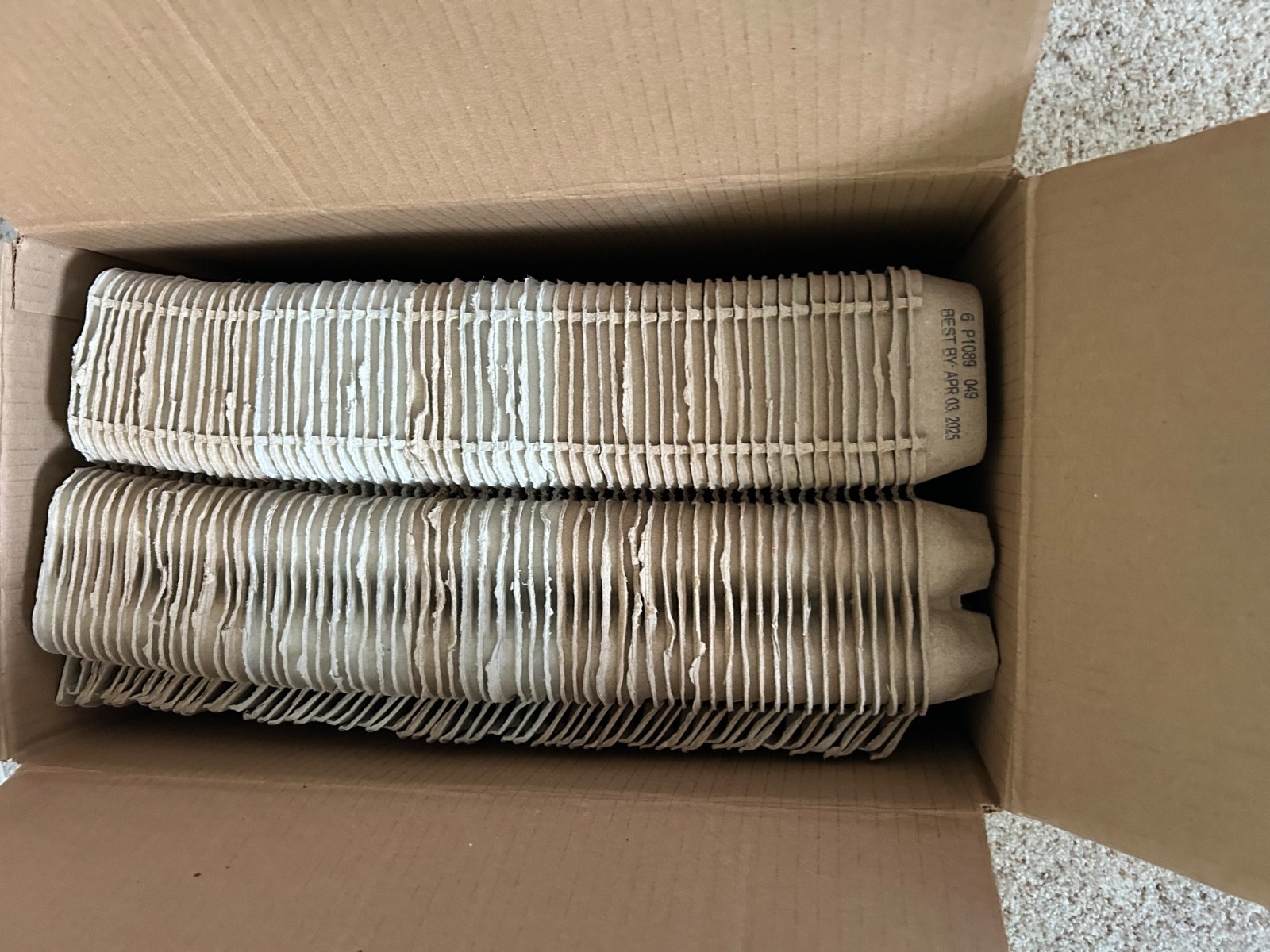 LOT OF 60 Cardboard Golden Dozen LARGE  Egg Cartons CLEAN  ALL SAME BRAND bulk