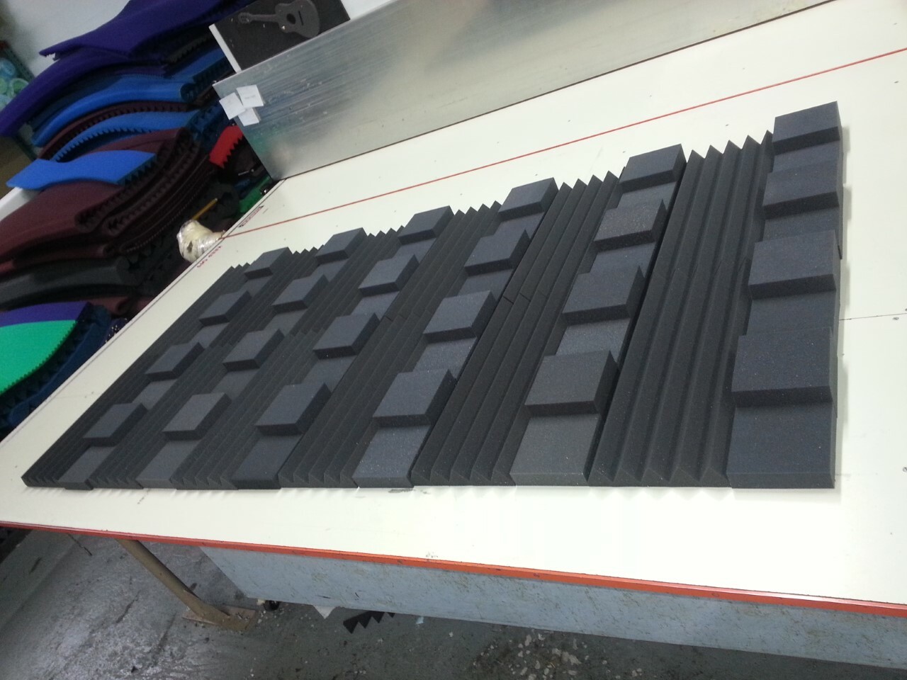 3" Thick Studio Acoustic Soundproofing Foam Kit 48'' x 96''