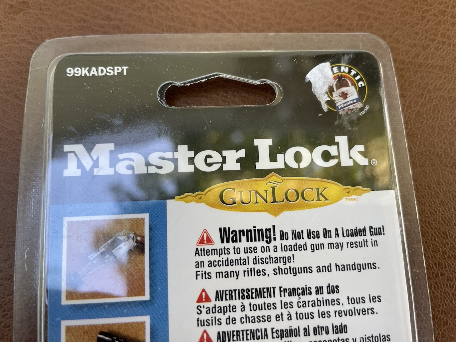 Master Lock 99KADSPT Cable Gun Lock, NEW/SEALED IN PACKAGE