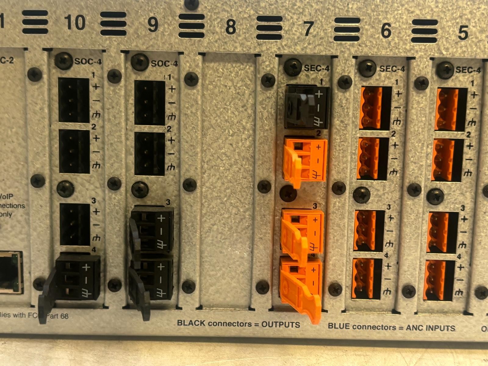 Biamp Systems Tesira SERVER-IO Digital Processor W/ 13 Cards (Read Description)