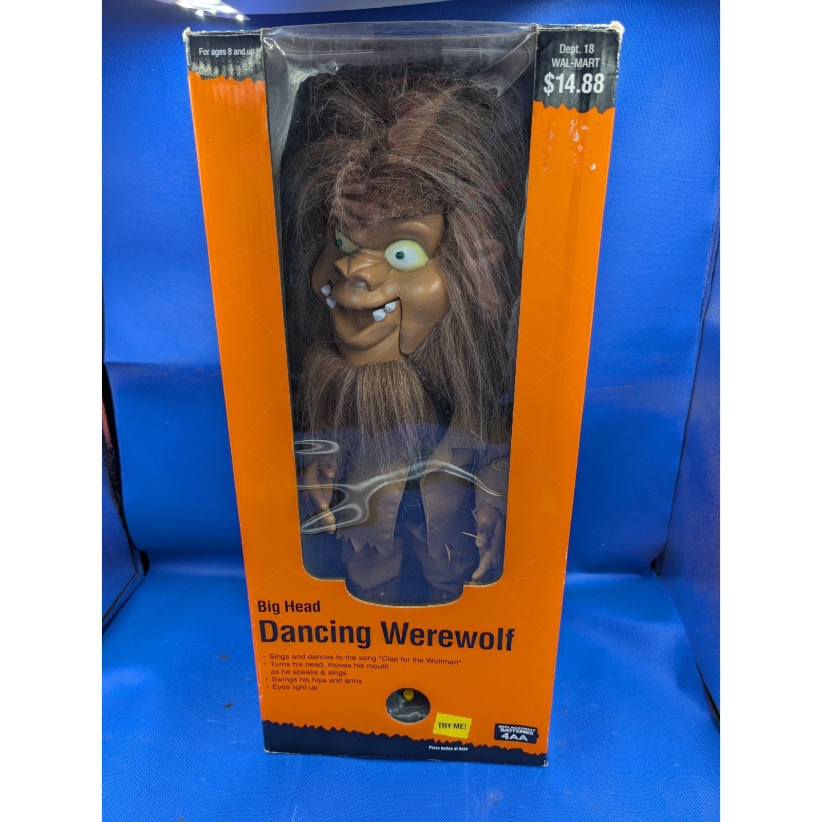 Big Head Dancing Werewolf Dancing Singing Halloween Decoration Tested Works