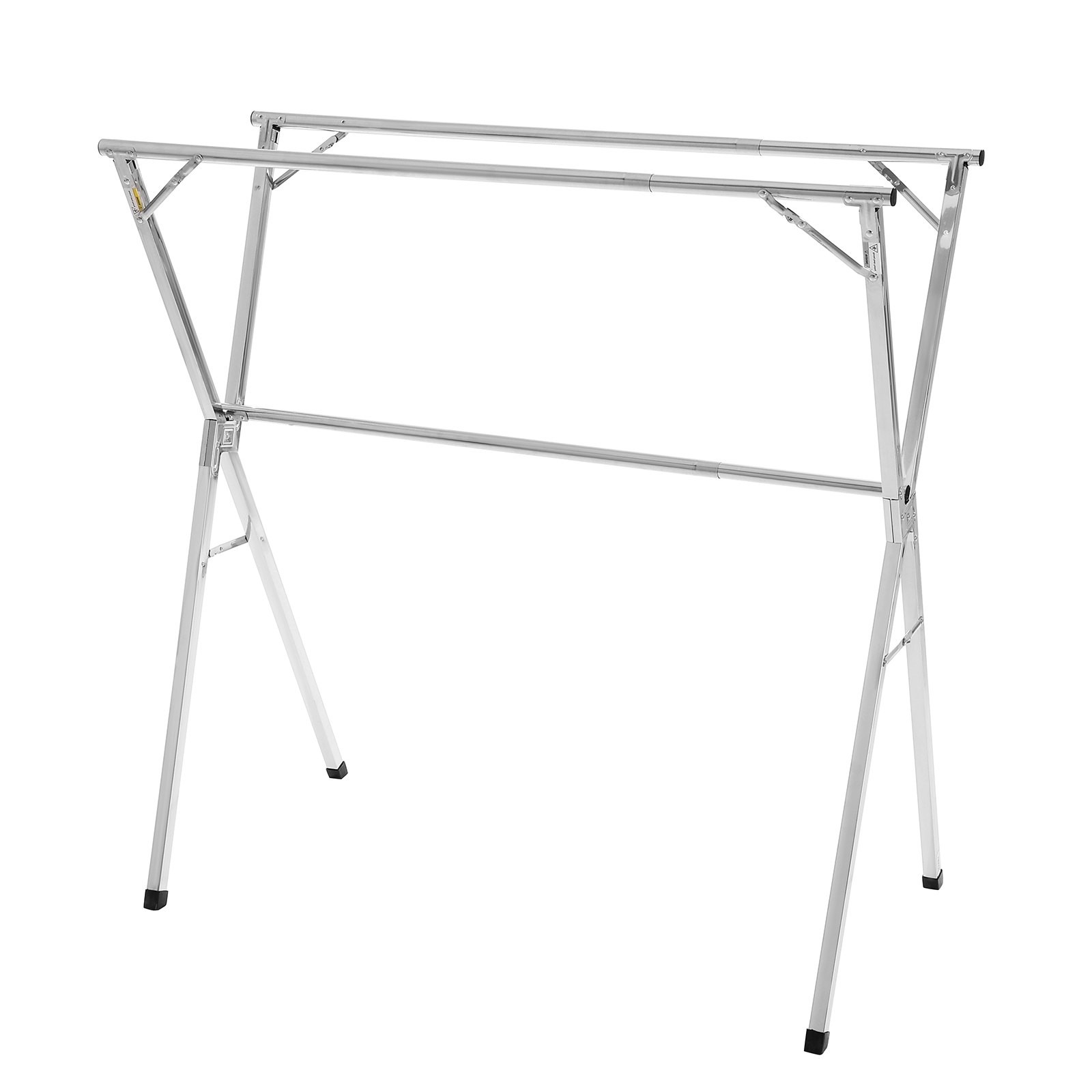 Clothes Drying Rack;2-Tier Telescopic Laundry Dryer Rack;Stainless Steel Drying