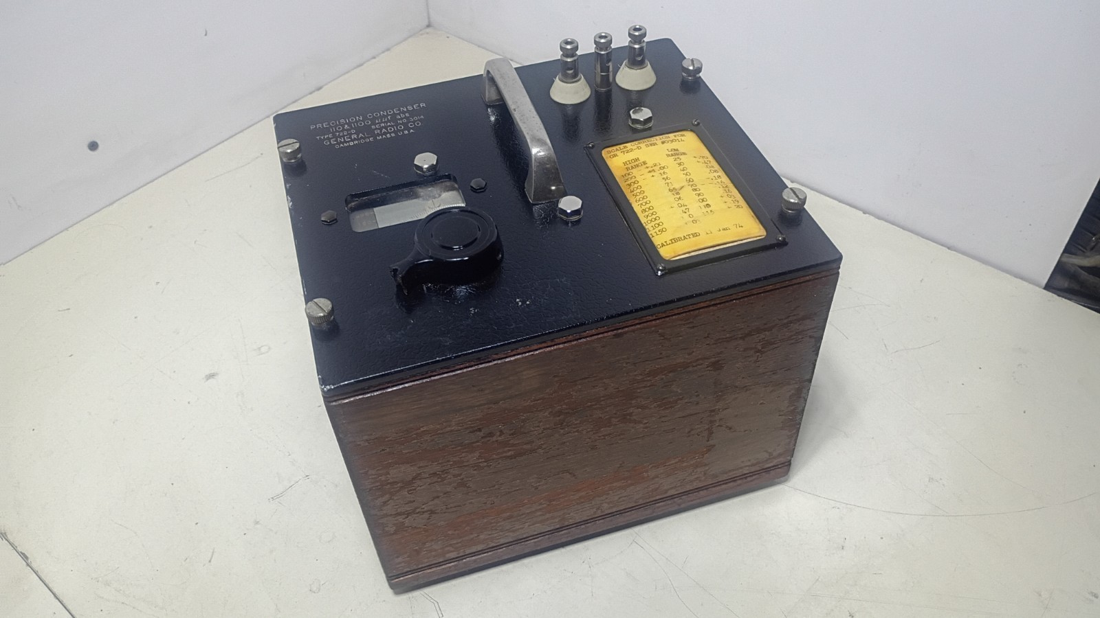 General Radio Type 722-D Precision Condenser 110-1100uuf  ABS