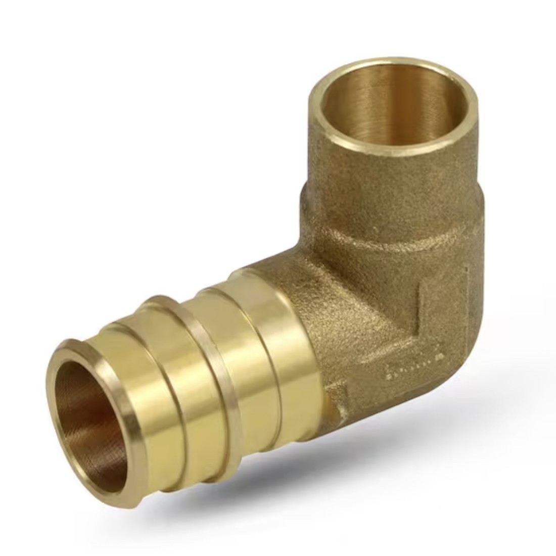 Drip Depot Brass PEX-B Barb x Female Sweat Elbow
