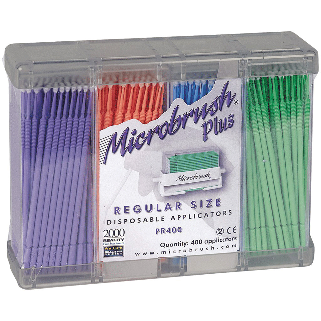 Microbrush PF100PI Plus Micro Applicators Dispenser Fine Pink 100/Pk