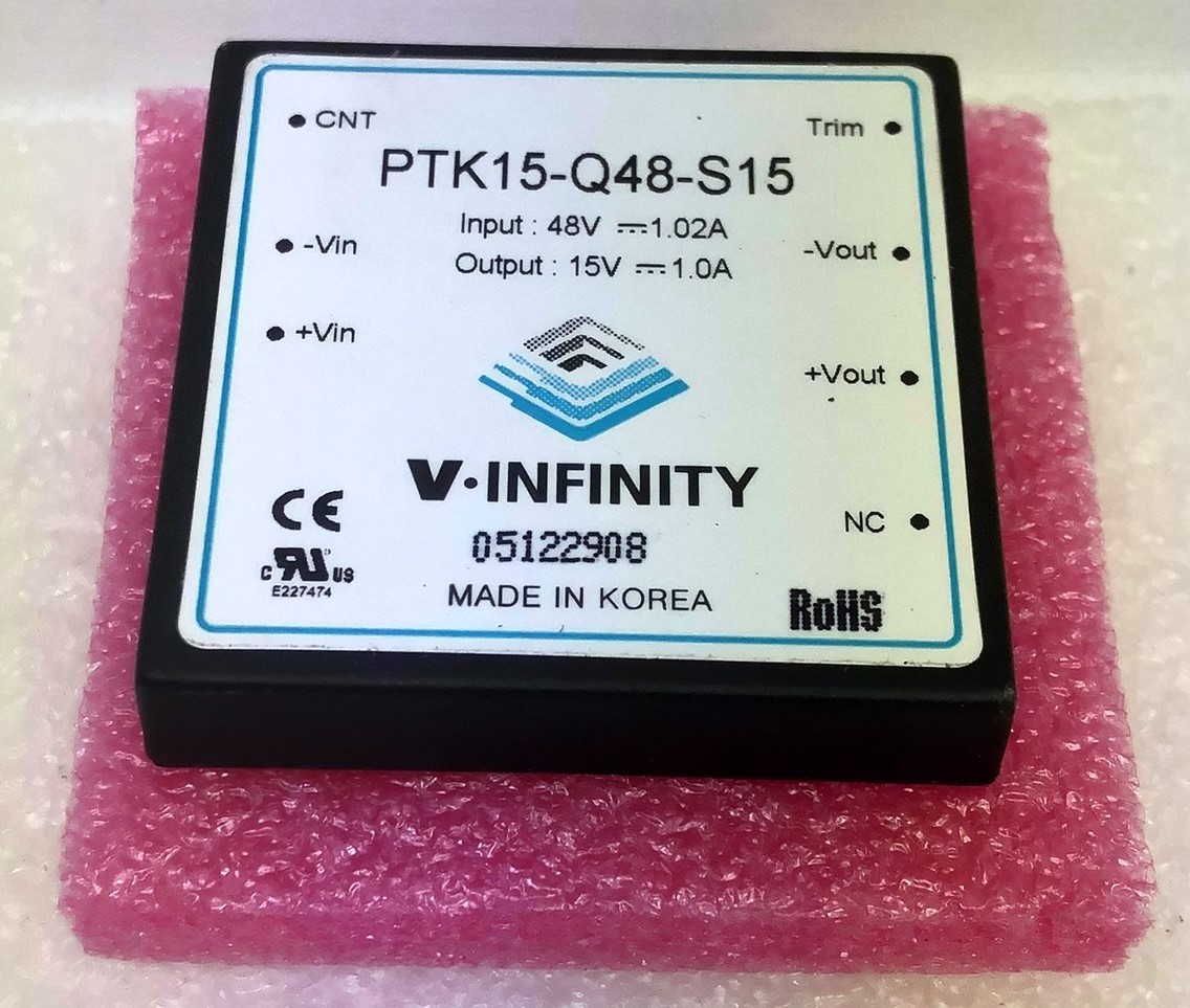 V-INFINITY PTK15-Q48-S15 POWER SUPPLY MODULE 15VDC NEW/OLD STOCK