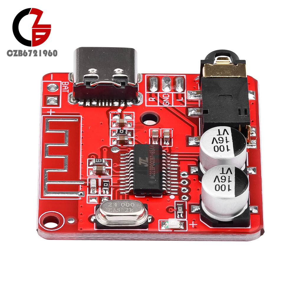 3.7-5V Type-C Bluetooth 5.0 Audio Receiver Amplifier Module Precise MP3 Decoder