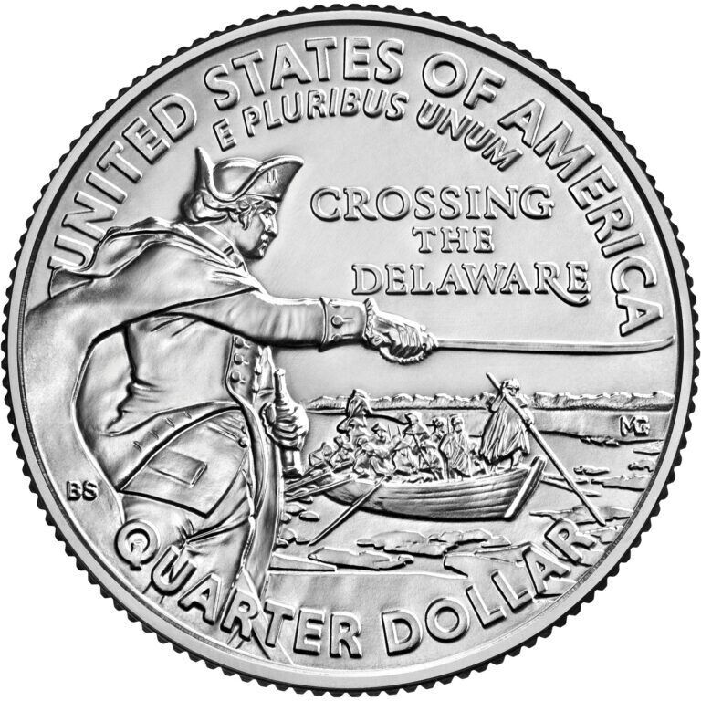 2021-P Crossing The Delaware Die Error #0027