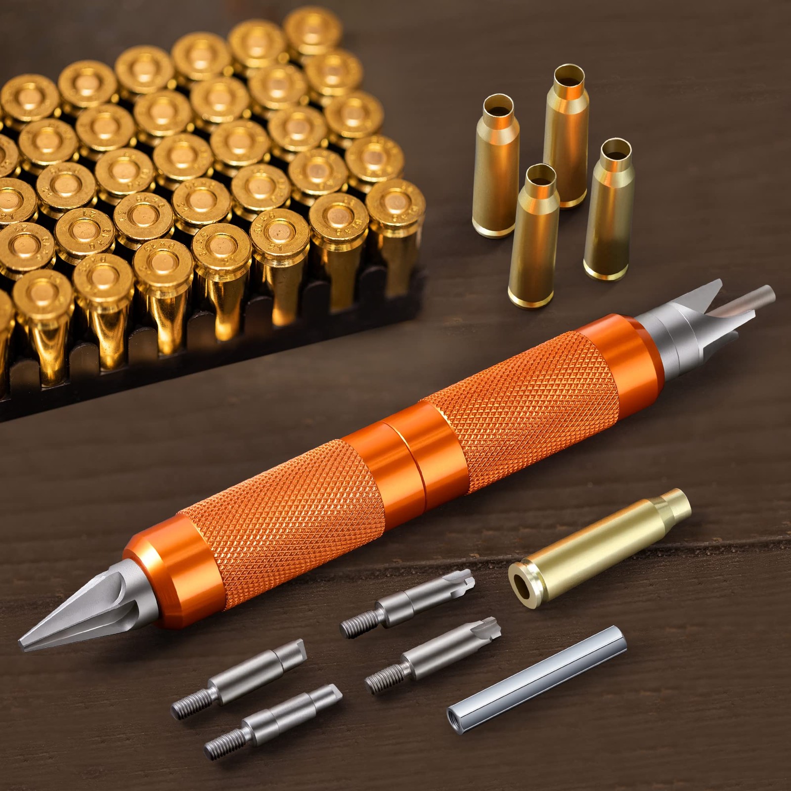 Multi Case Trimmer Reamer,Chamfer Deburring Tools for .17 to .45 Caliber