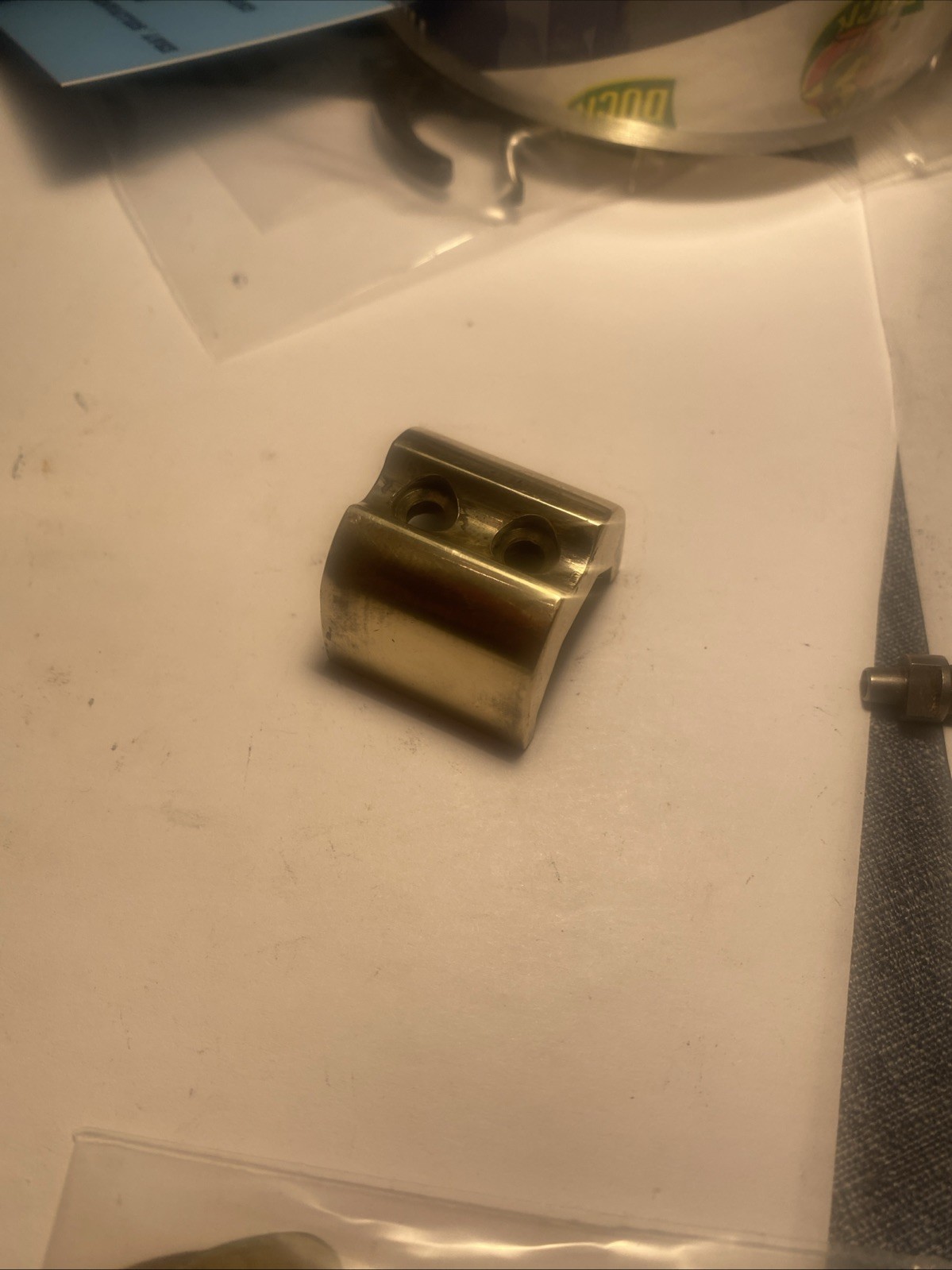 Dikar Sidelock Kentucky Rifle .45 Cal. Muzzleloader Nose Cap With Screws (B)