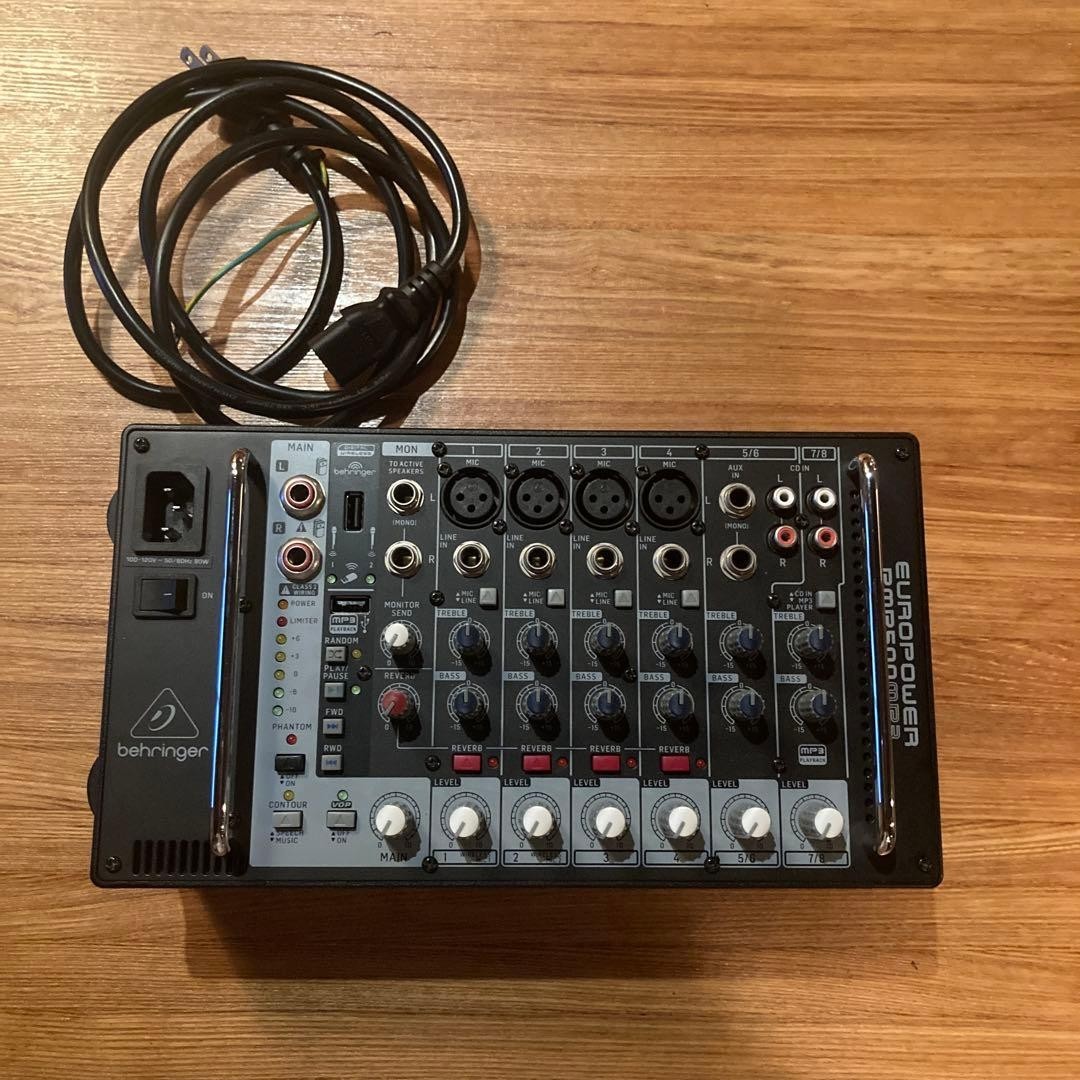 Behringer Europower PMP500MP3 500W 8-Channel Powered Mixer Japan Used