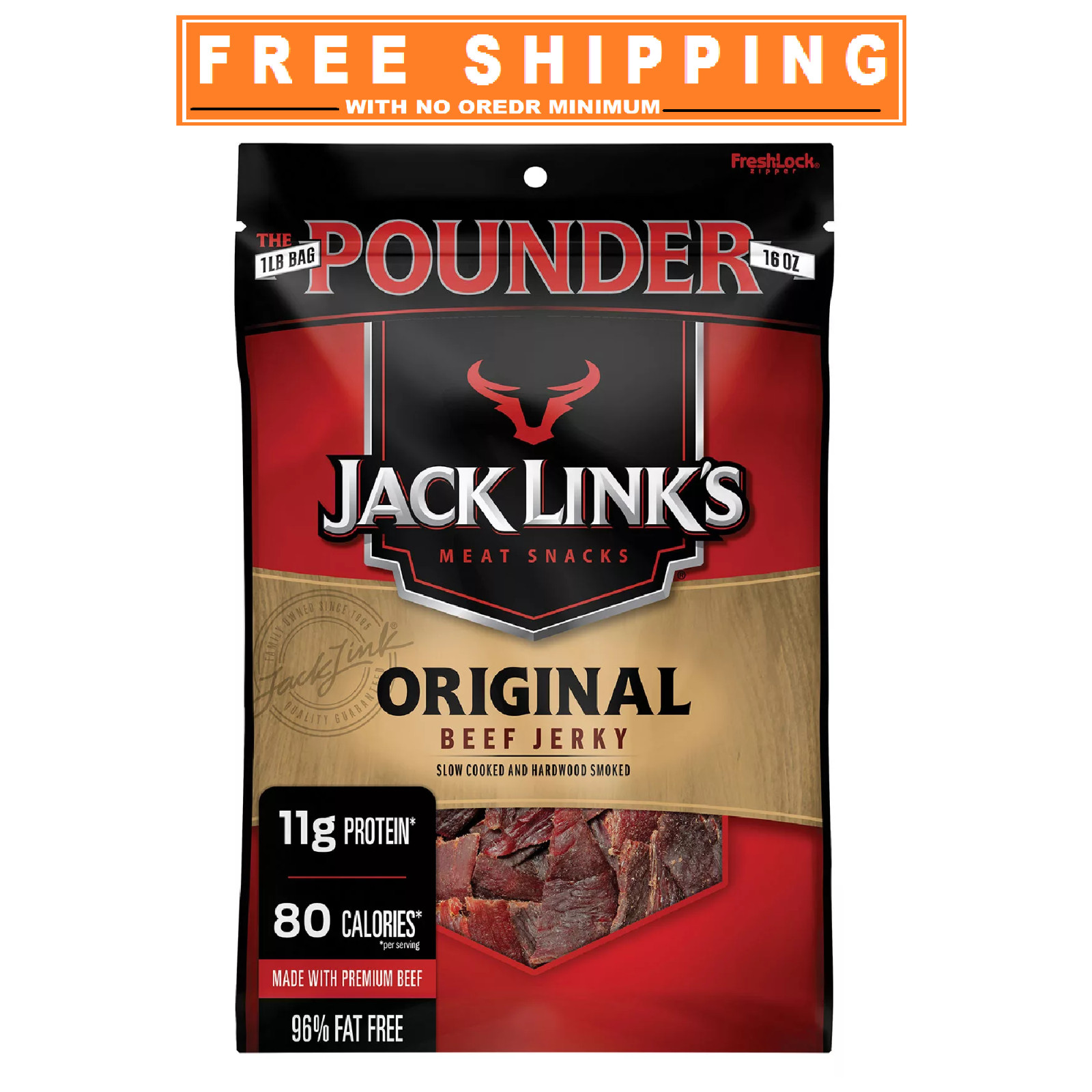 Jack Link's Original Beef Jerky, 16 oz.