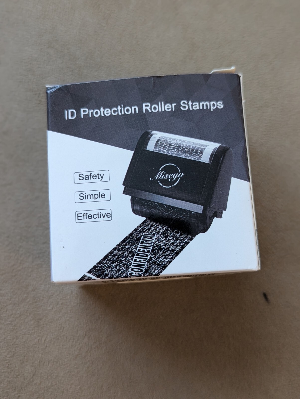 Miseyo I. D. Protection roller stamp with 3 refills and instructions
