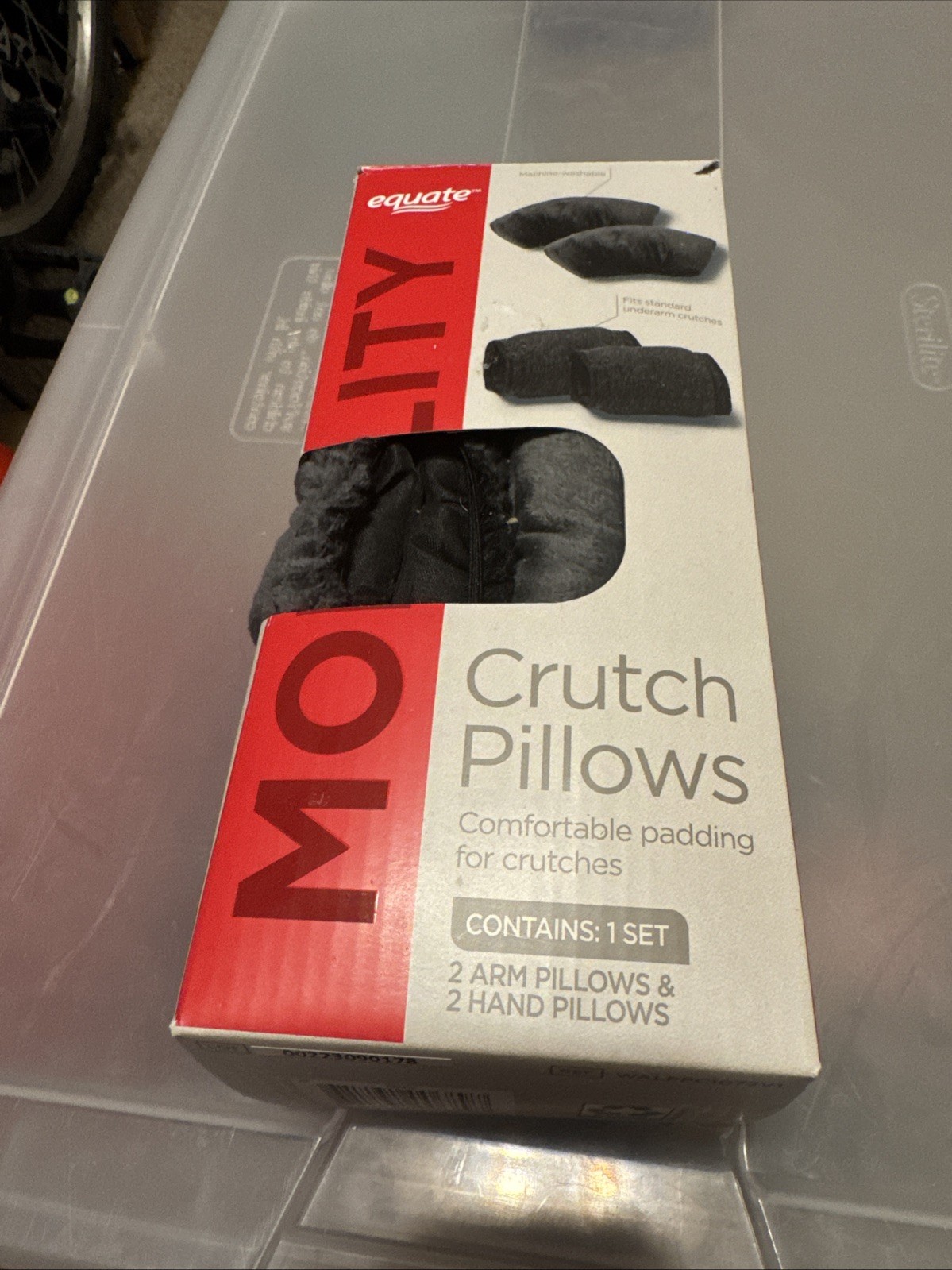 Crutch Pillows Comfort Padding 2 Arm 2 Hand Standard Fit (T113)