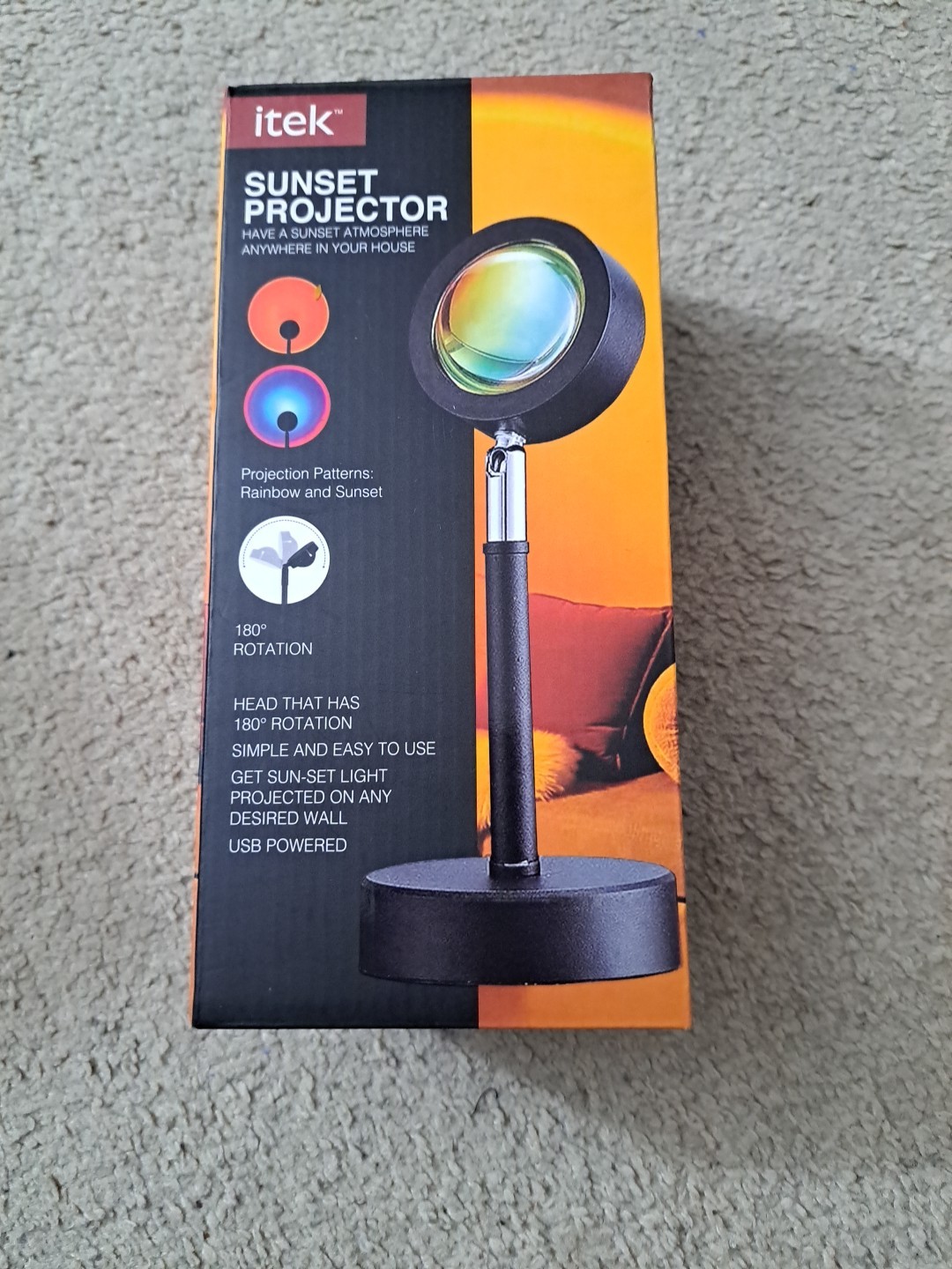 Itek Brand Sunset Projector. Brand New Sealed Packge. In Original Packaging