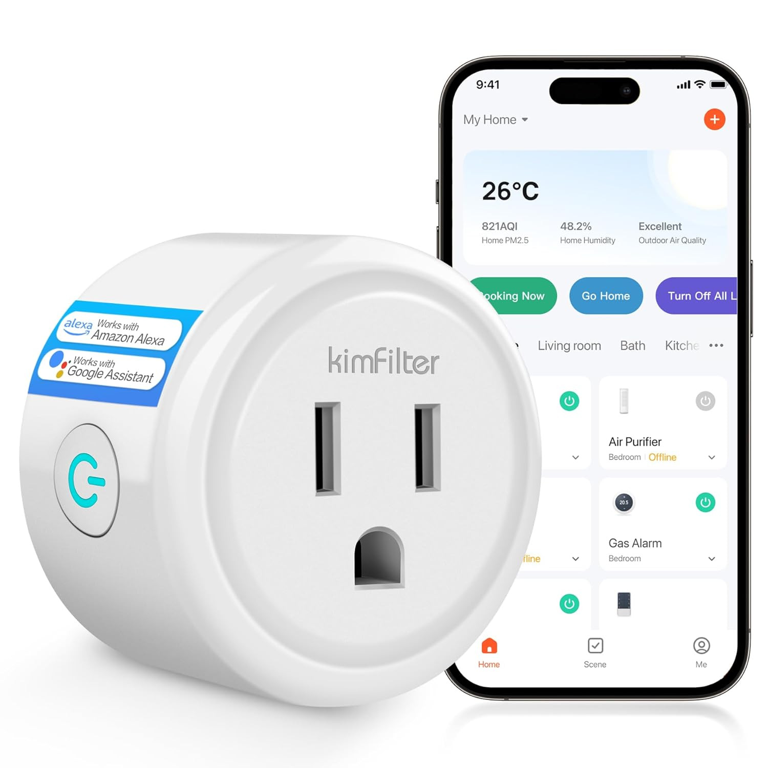 🔌 Smart WiFi Plug | Alexa & Google | Remote App & Timer Control