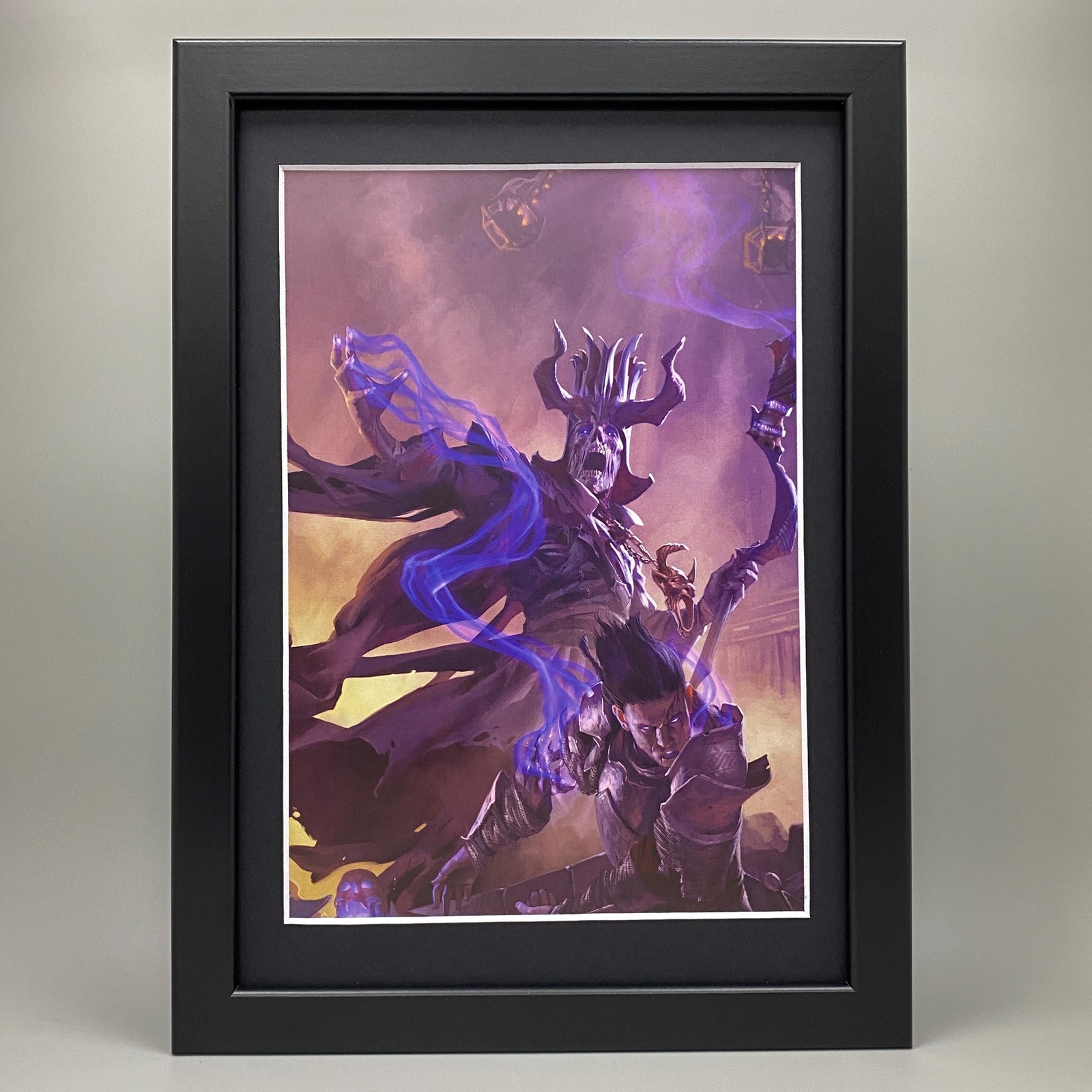 DUNGEON MASTER'S GUIDE FRAMED ART. DUNGEONS & DRAGONS, ACERERAK THE ARCHLICH