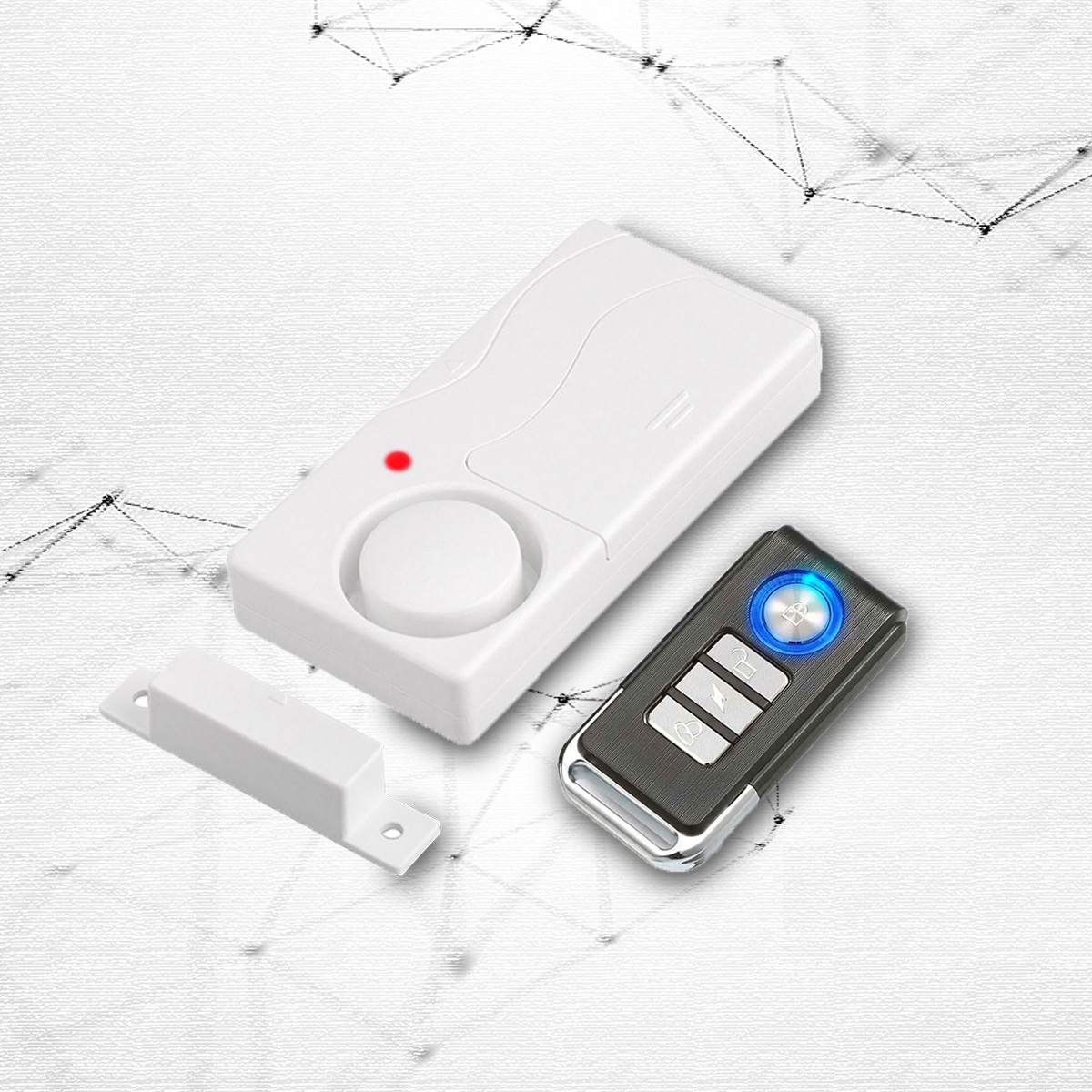 Wireless Sensor Door Window Burglar Alarm Chimes kit Magnetic Sensor Anti-theft