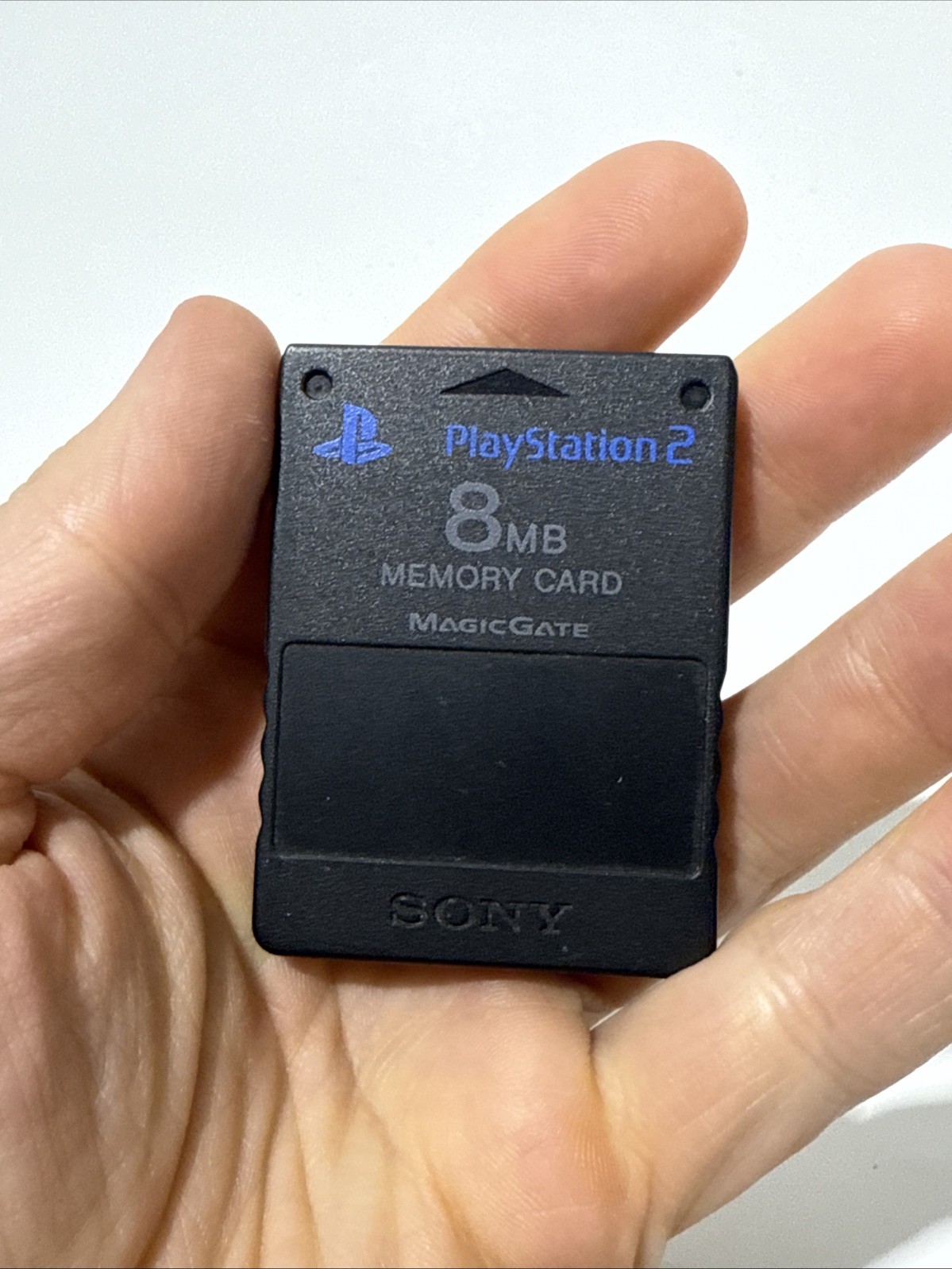 Sony OEM Genuine Playstation  PS1, PS2 Black Memory Card SCPH-10020