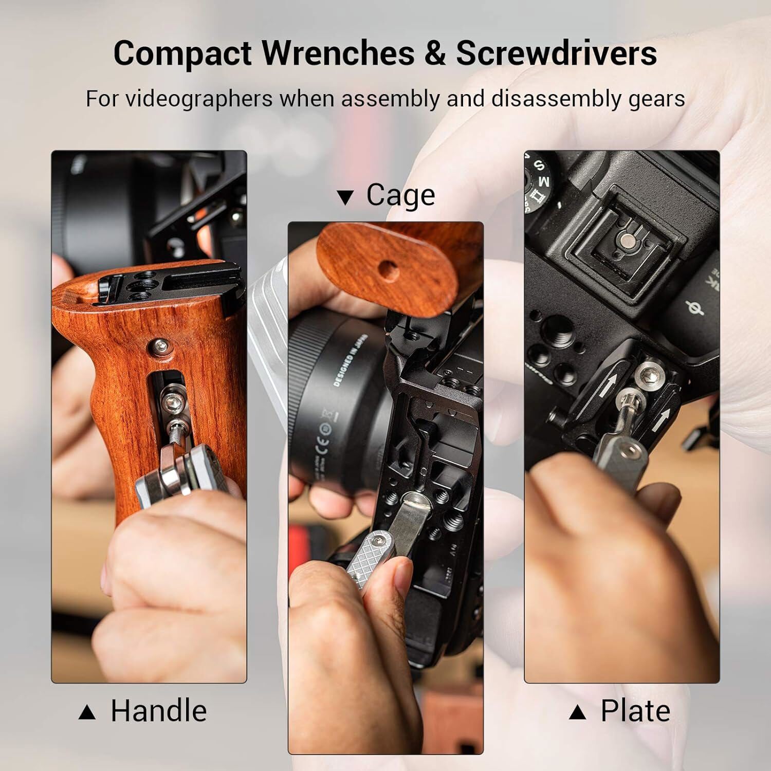 SmallRig Camera Folding Tool Set with Screwdrivers and Hex Key Wrenches-2213